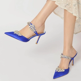 Stiletto Heel 8.5cm Silk-Like Shoes CK0158