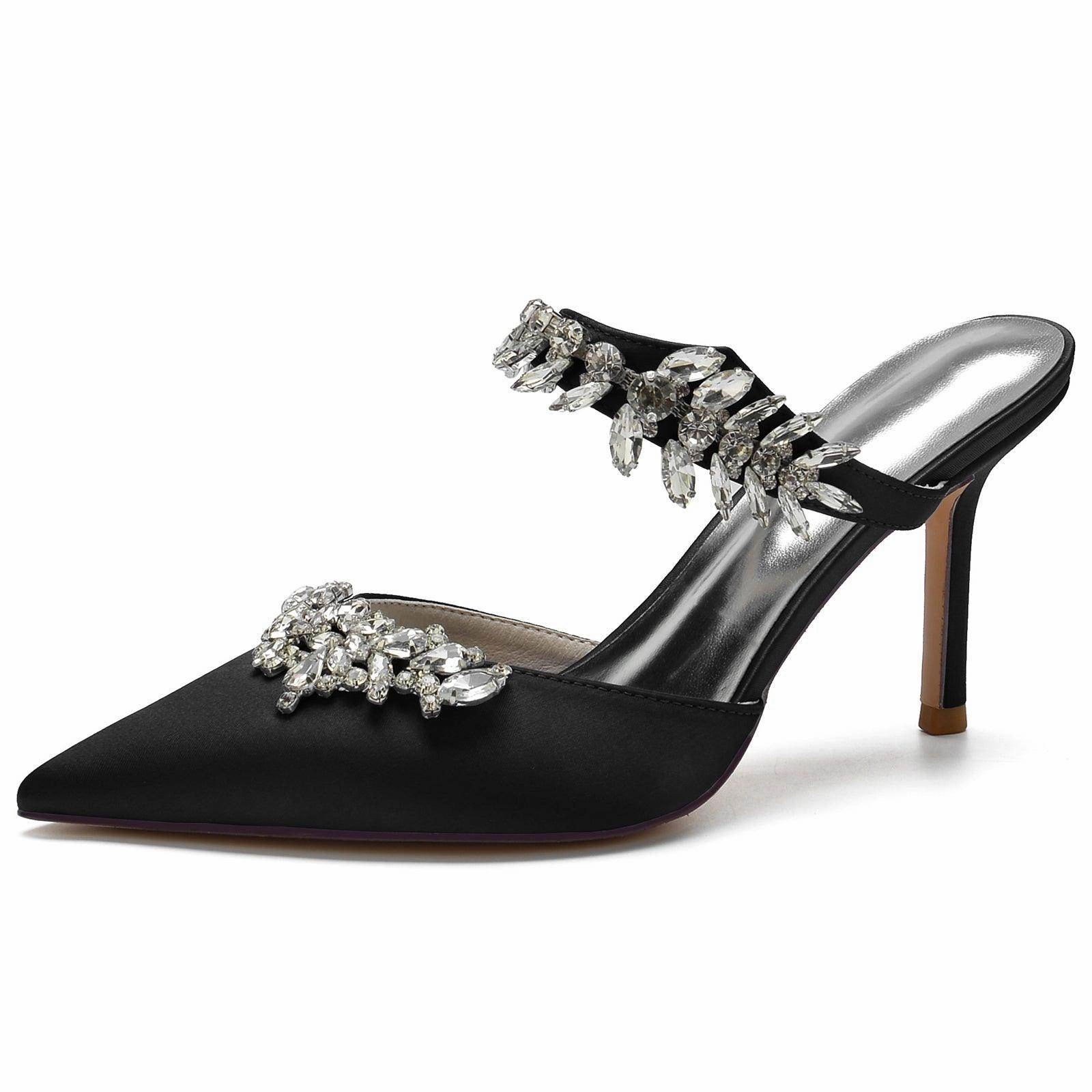 Stiletto Heel 8.5cm Silk-Like Shoes CK0158