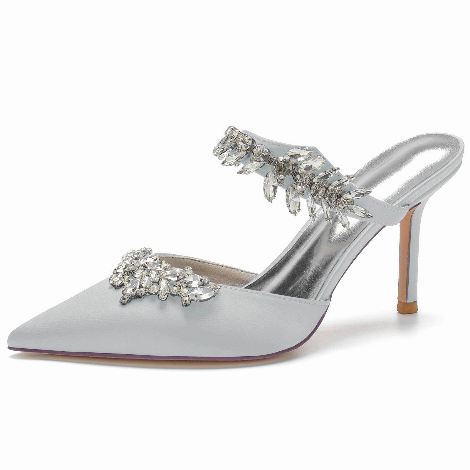 Stiletto Heel 8.5cm Silk-Like Shoes CK0158