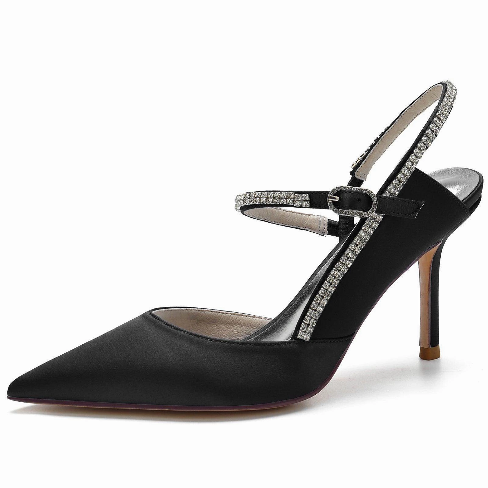 Stiletto Heel 8.5cm Silk-Like Shoes CK0161