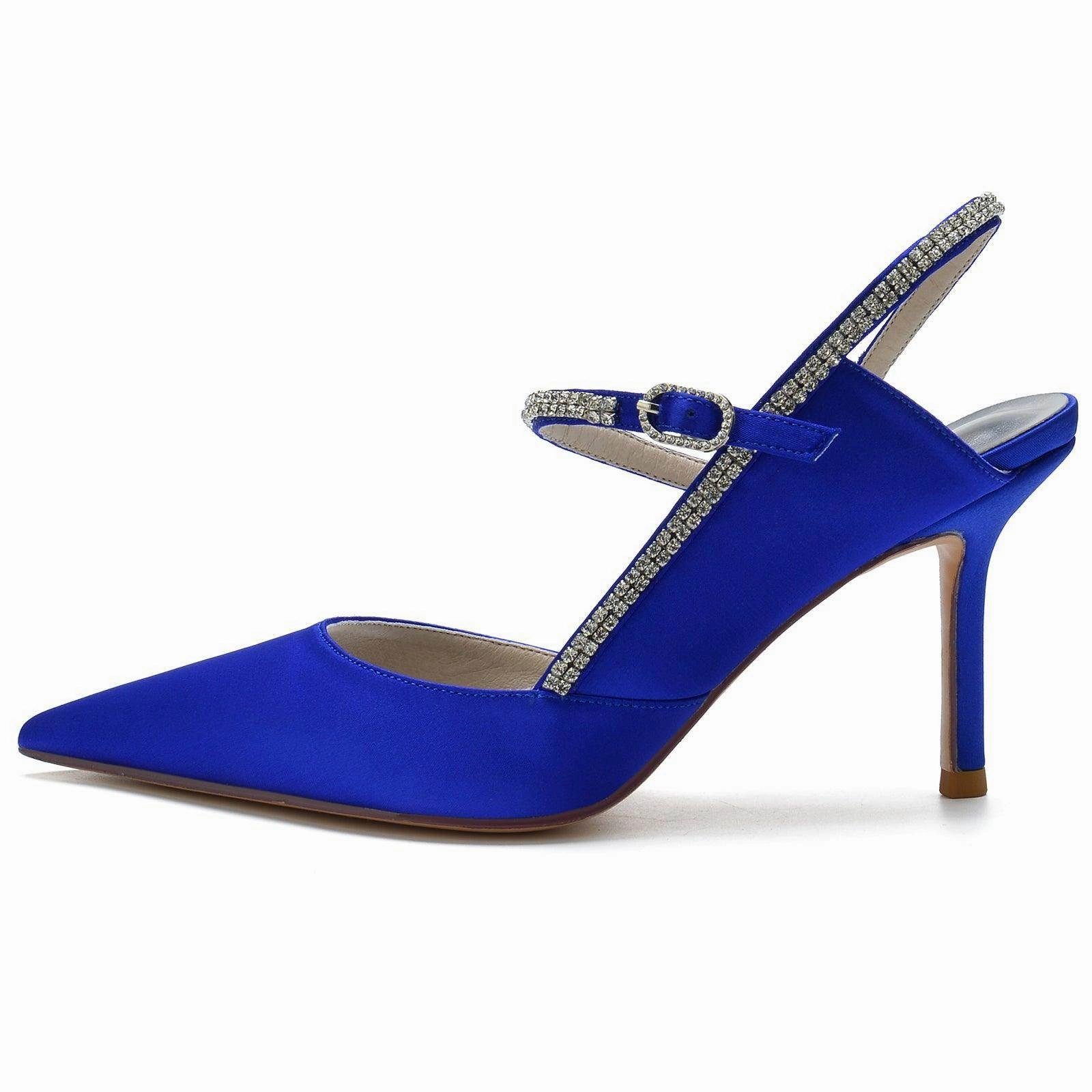 Stiletto Heel 8.5cm Silk-Like Shoes CK0161