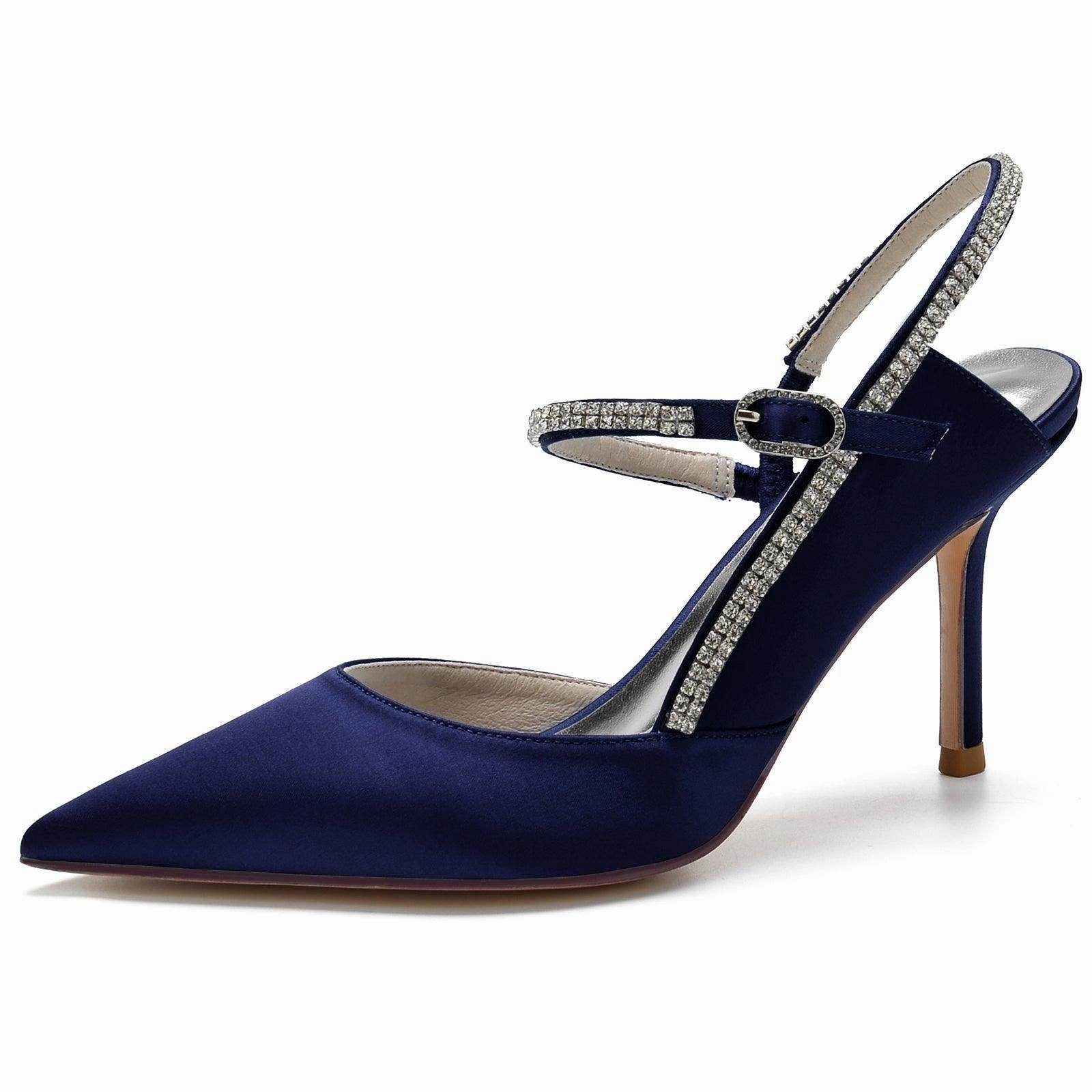 Stiletto Heel 8.5cm Silk-Like Shoes CK0161