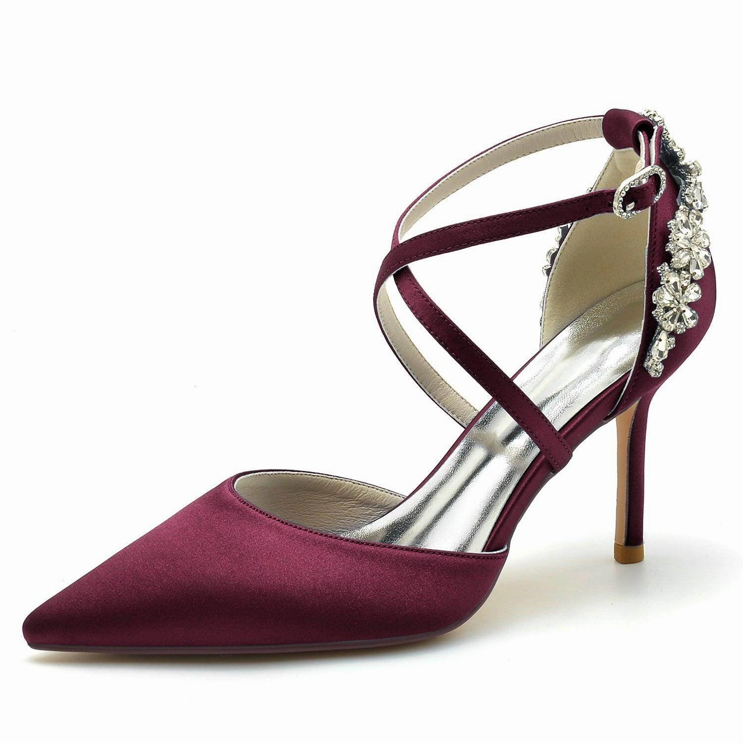 Stiletto Heel 8.5cm Silk-Like Shoes CK0174