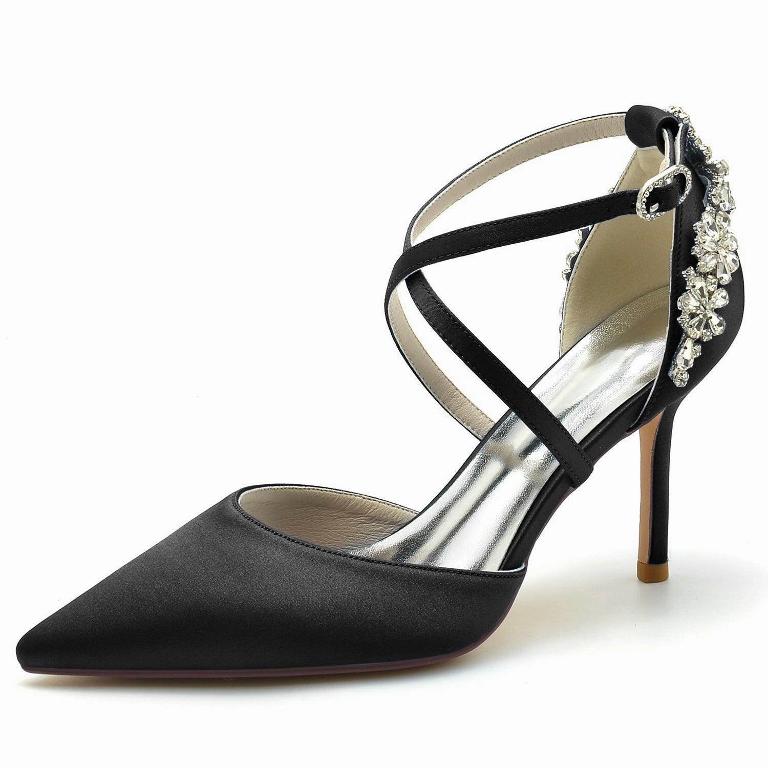 Stiletto Heel 8.5cm Silk-Like Shoes CK0174