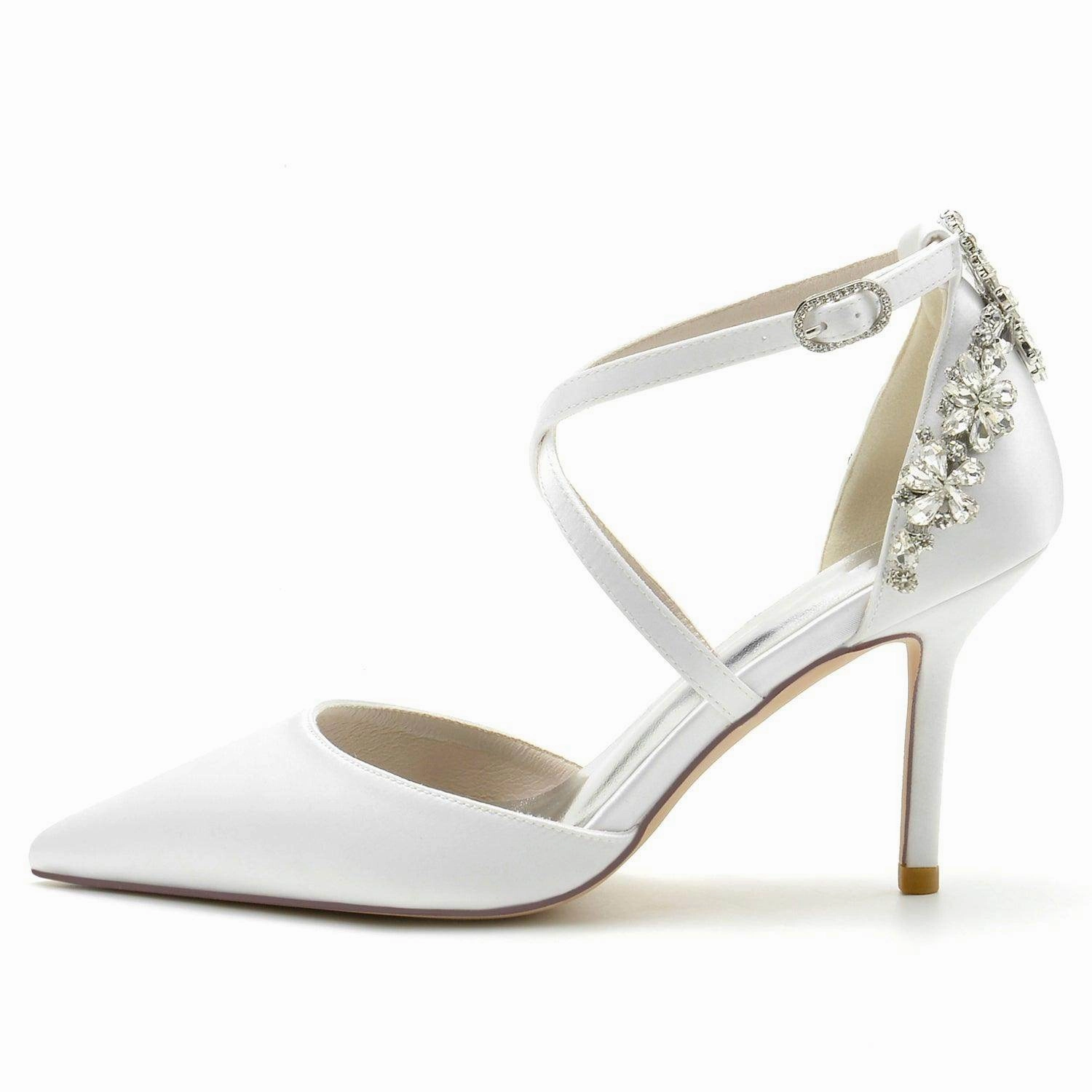 Stiletto Heel 8.5cm Silk-Like Shoes CK0174