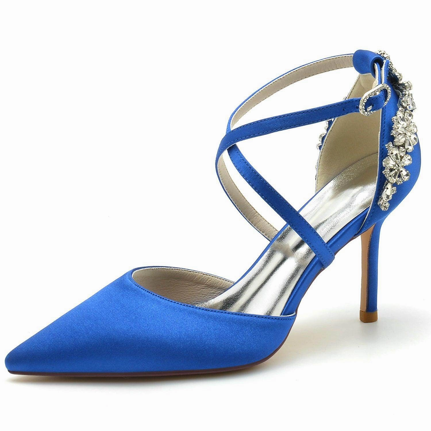 Stiletto Heel 8.5cm Silk-Like Shoes CK0174