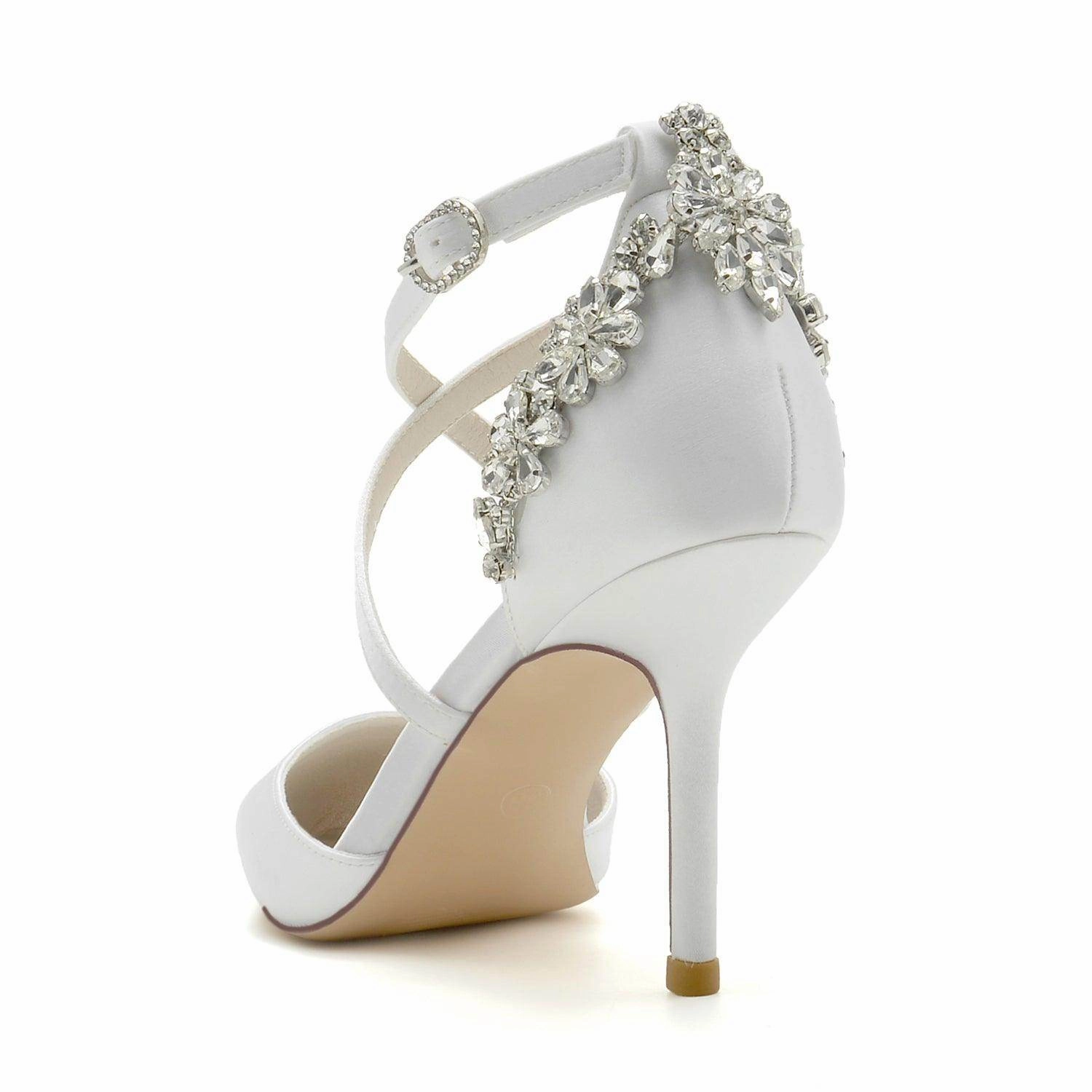 Stiletto Heel 8.5cm Silk-Like Shoes CK0174