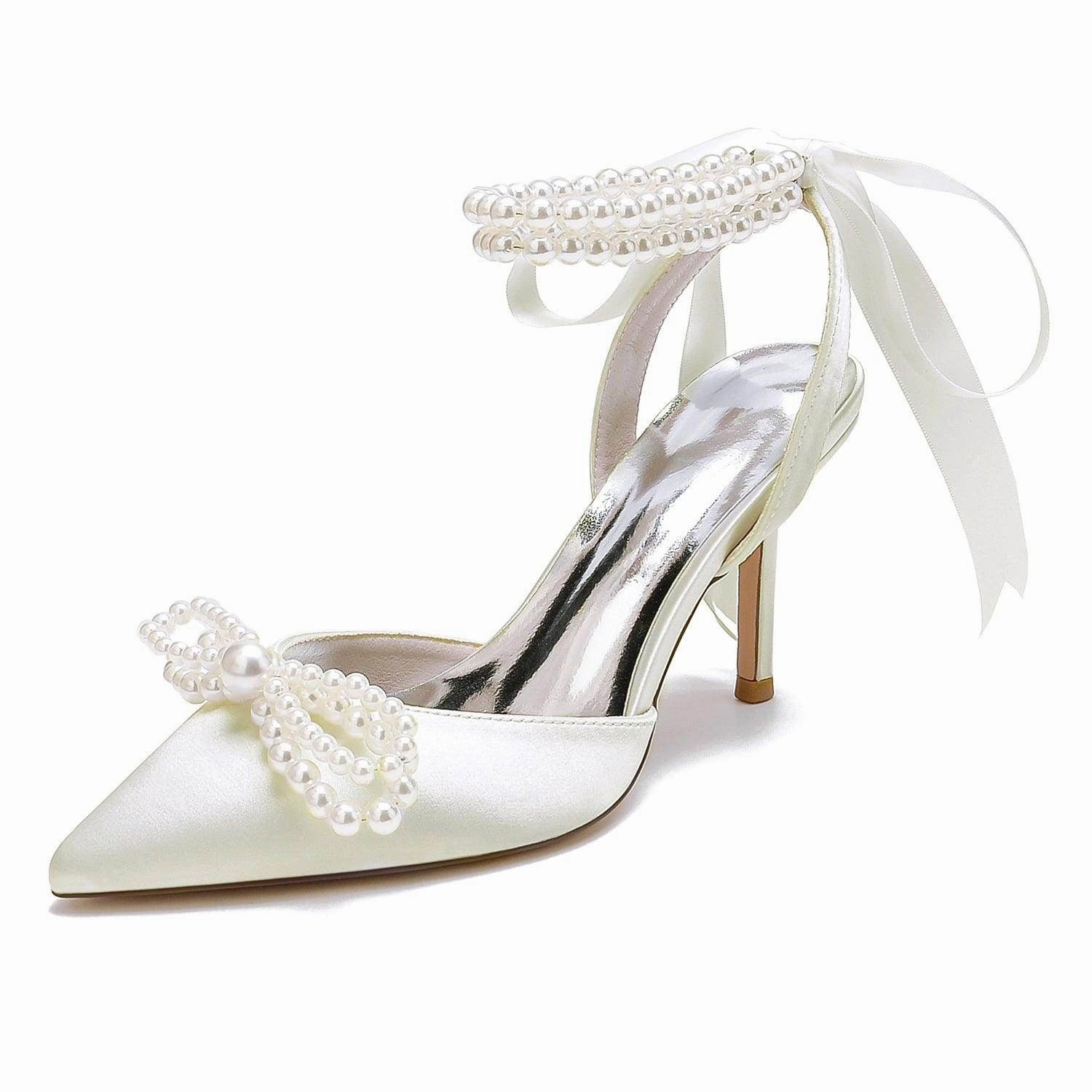 Stiletto Heel 8.5cm Silk-Like Shoes CK0446