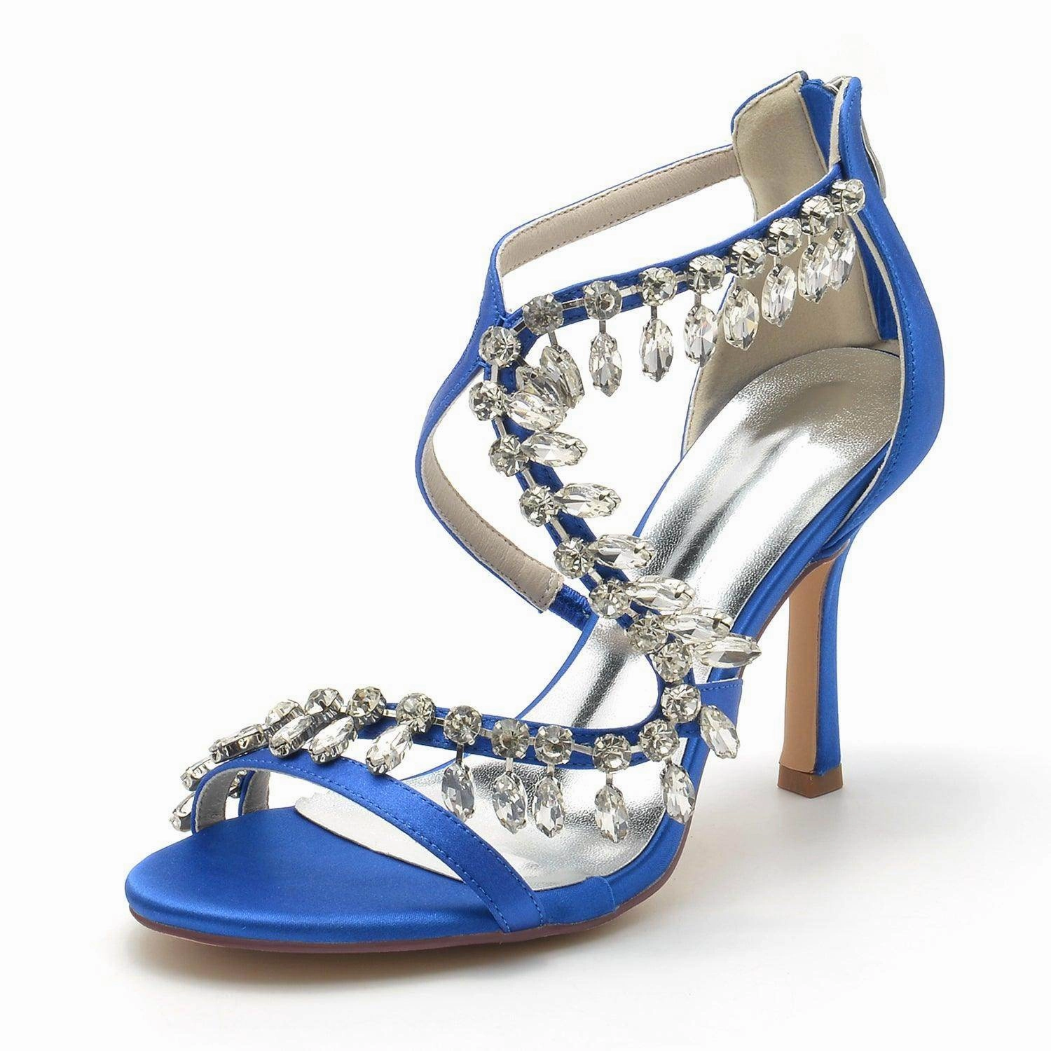 Stiletto Heel 9.5cm Silk-Like Shoes CK0331