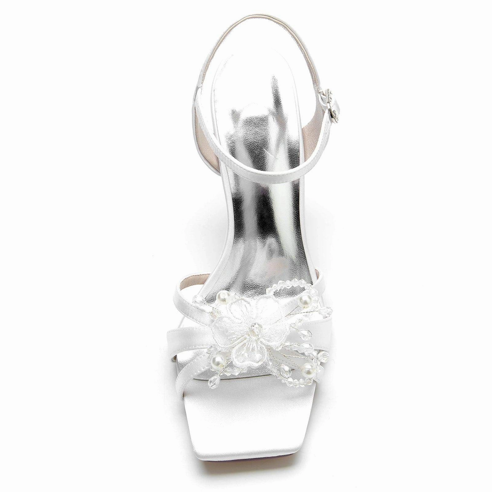 Stiletto Heel 9.5cm Silk-Like Shoes CK0340