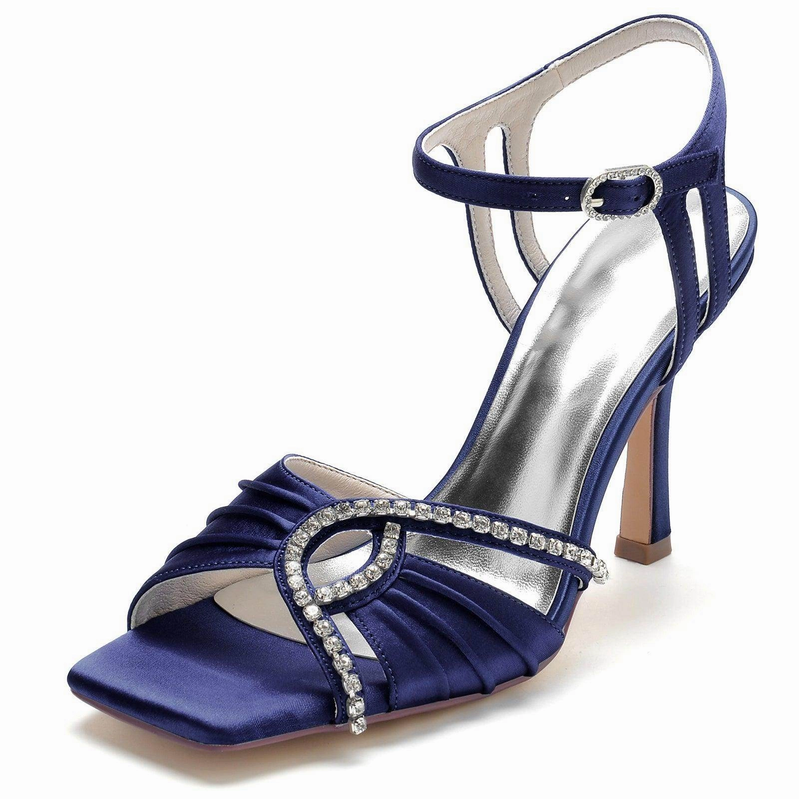 Stiletto Heel 9.5cm Silk-Like Shoes CK0341