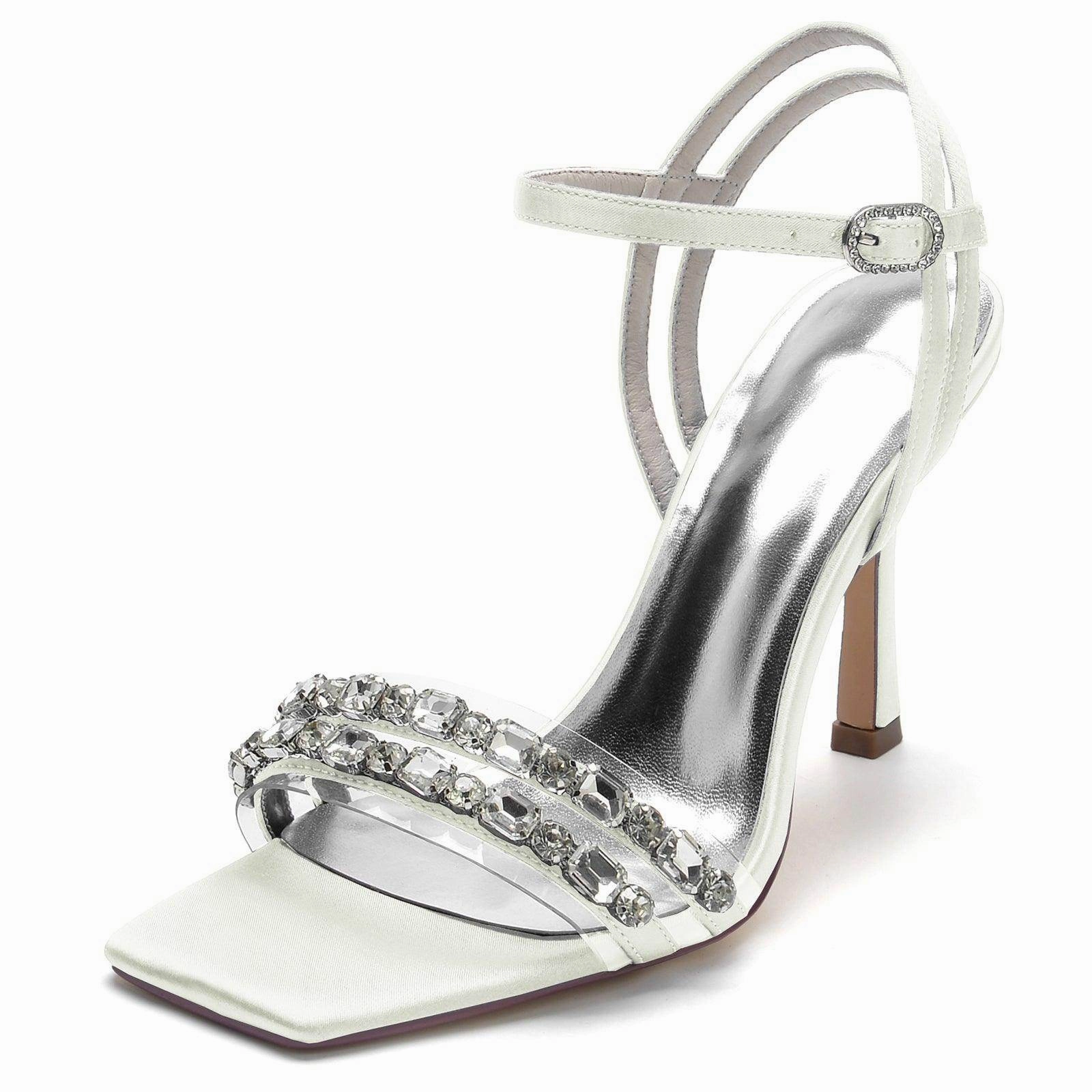 Stiletto Heel 9.5cm Silk-Like Shoes CK0342