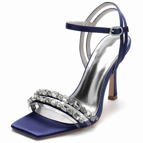 Stiletto Heel 9.5cm Silk-Like Shoes CK0342
