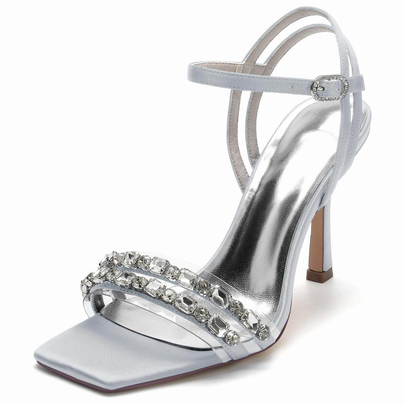 Stiletto Heel 9.5cm Silk-Like Shoes CK0342