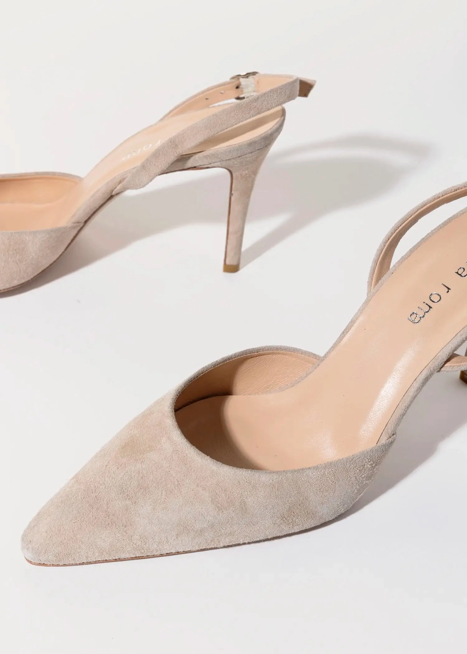 Suede Two Piece Pump