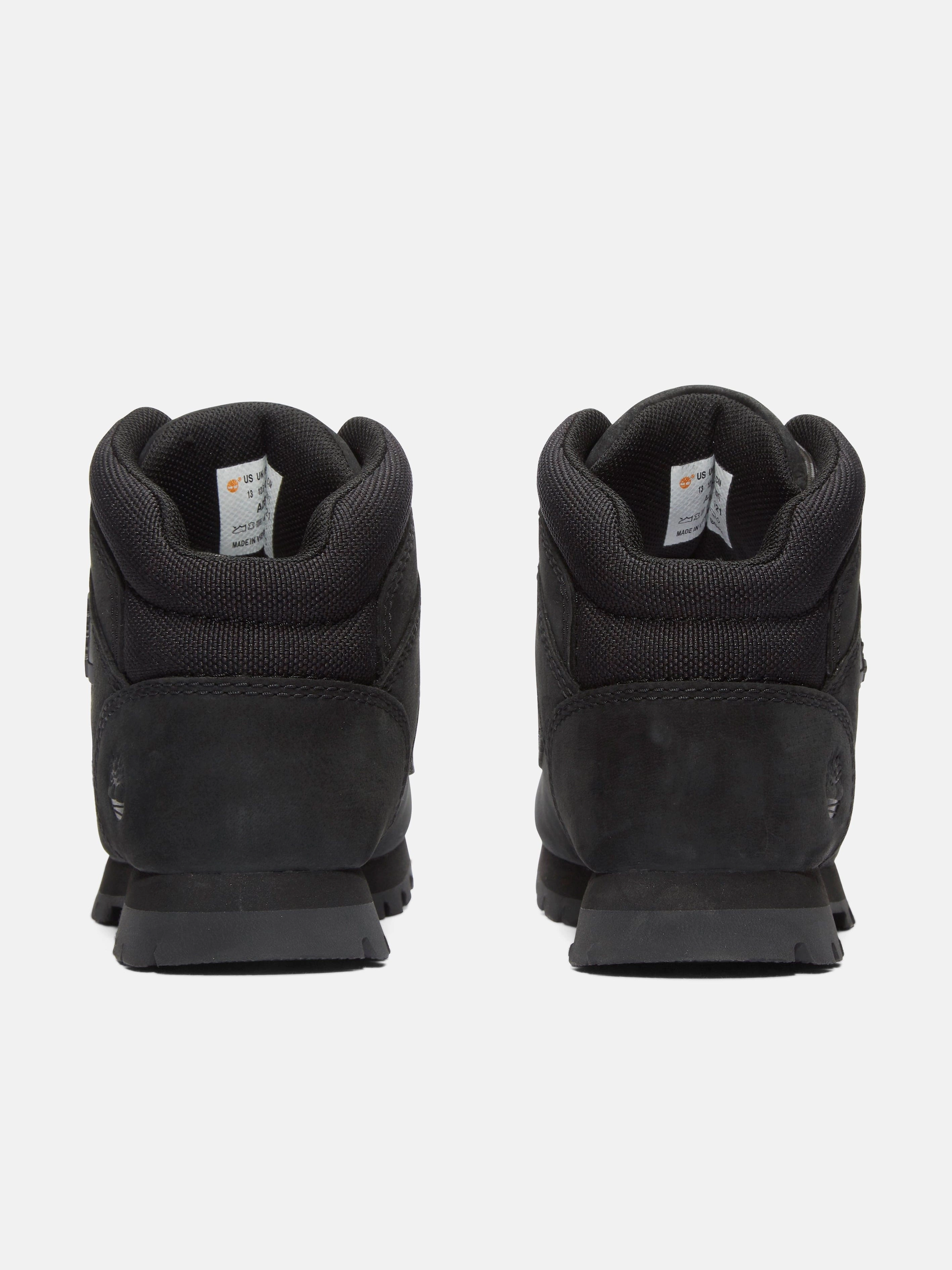 Timberland Boys Mid Lace-Up Boots in Black