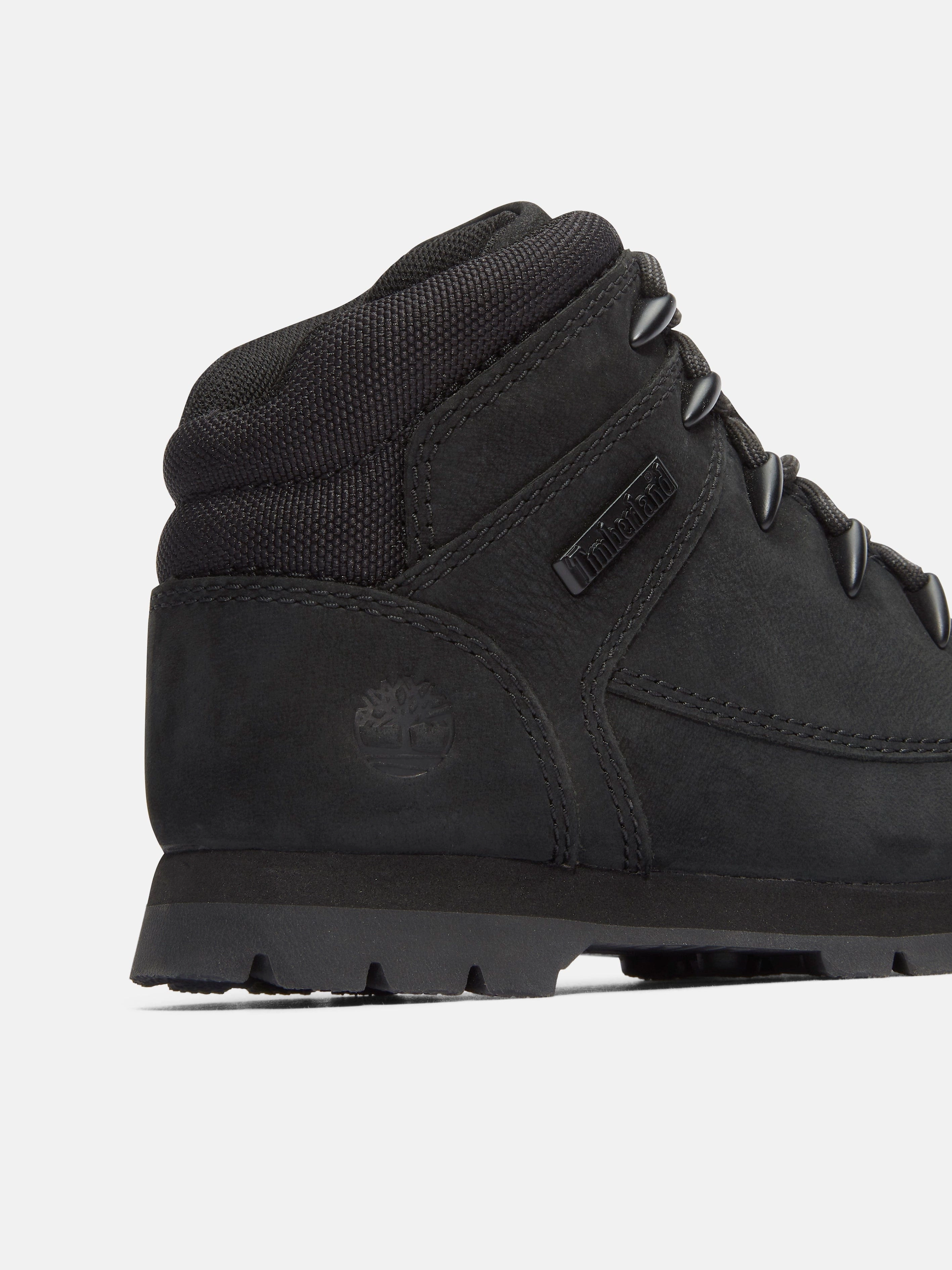 Timberland Boys Mid Lace-Up Boots in Black