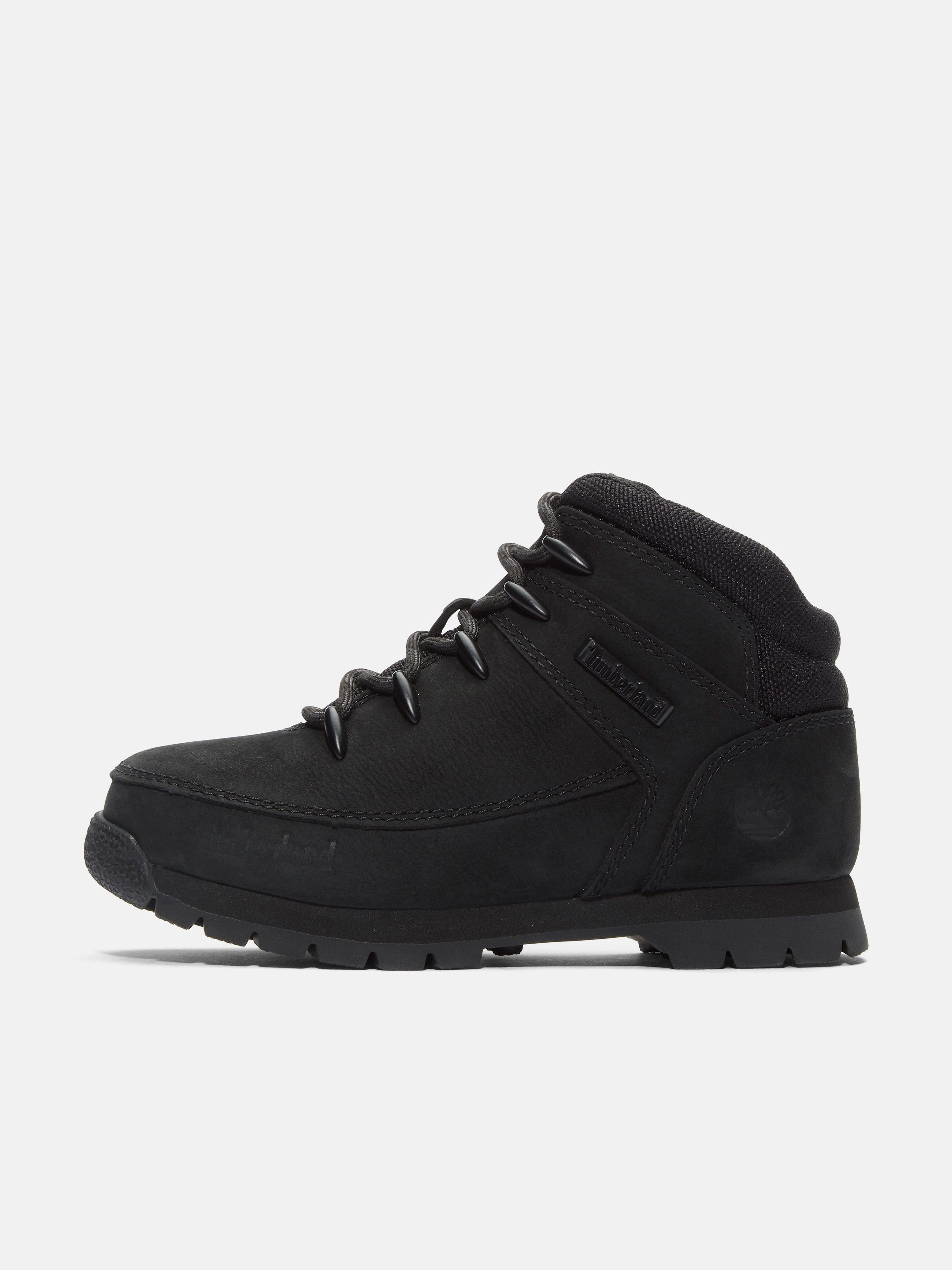 Timberland Boys Mid Lace-Up Boots in Black