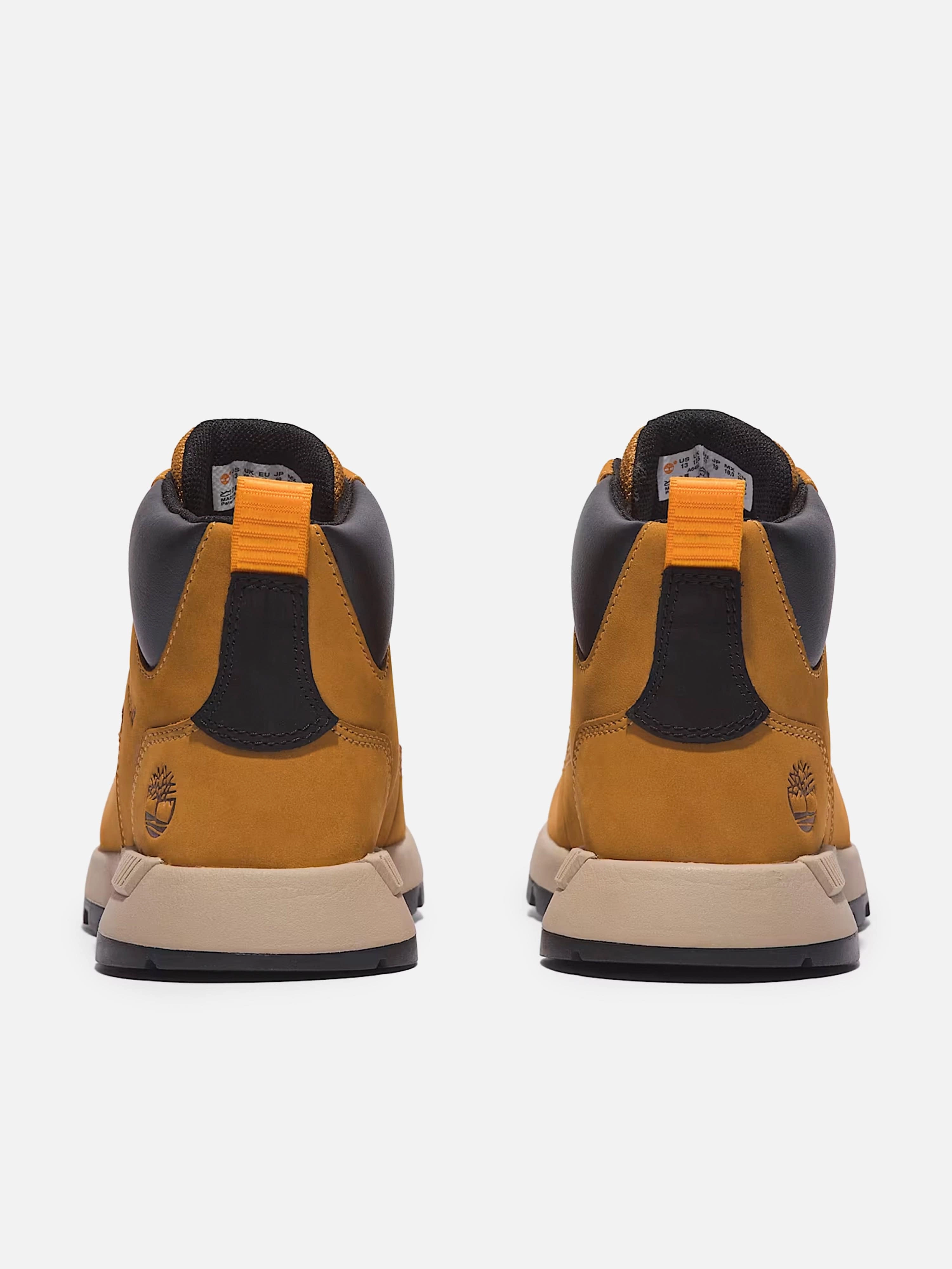 Timberland Boys Mid Lace-Up Trainers in Beige
