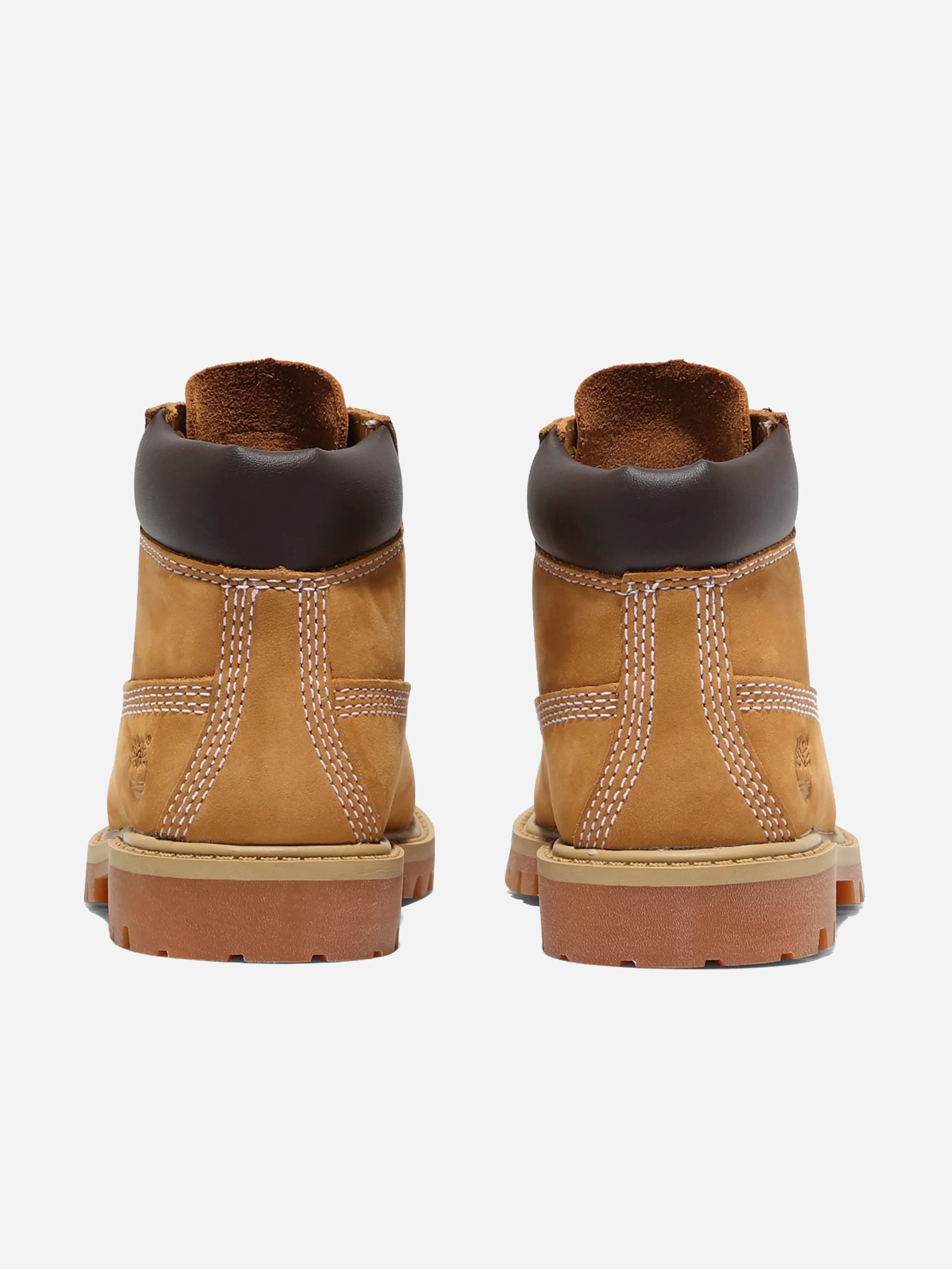 Timberland Kids 6 inch Lace-Up Waterproof Boots in Beige