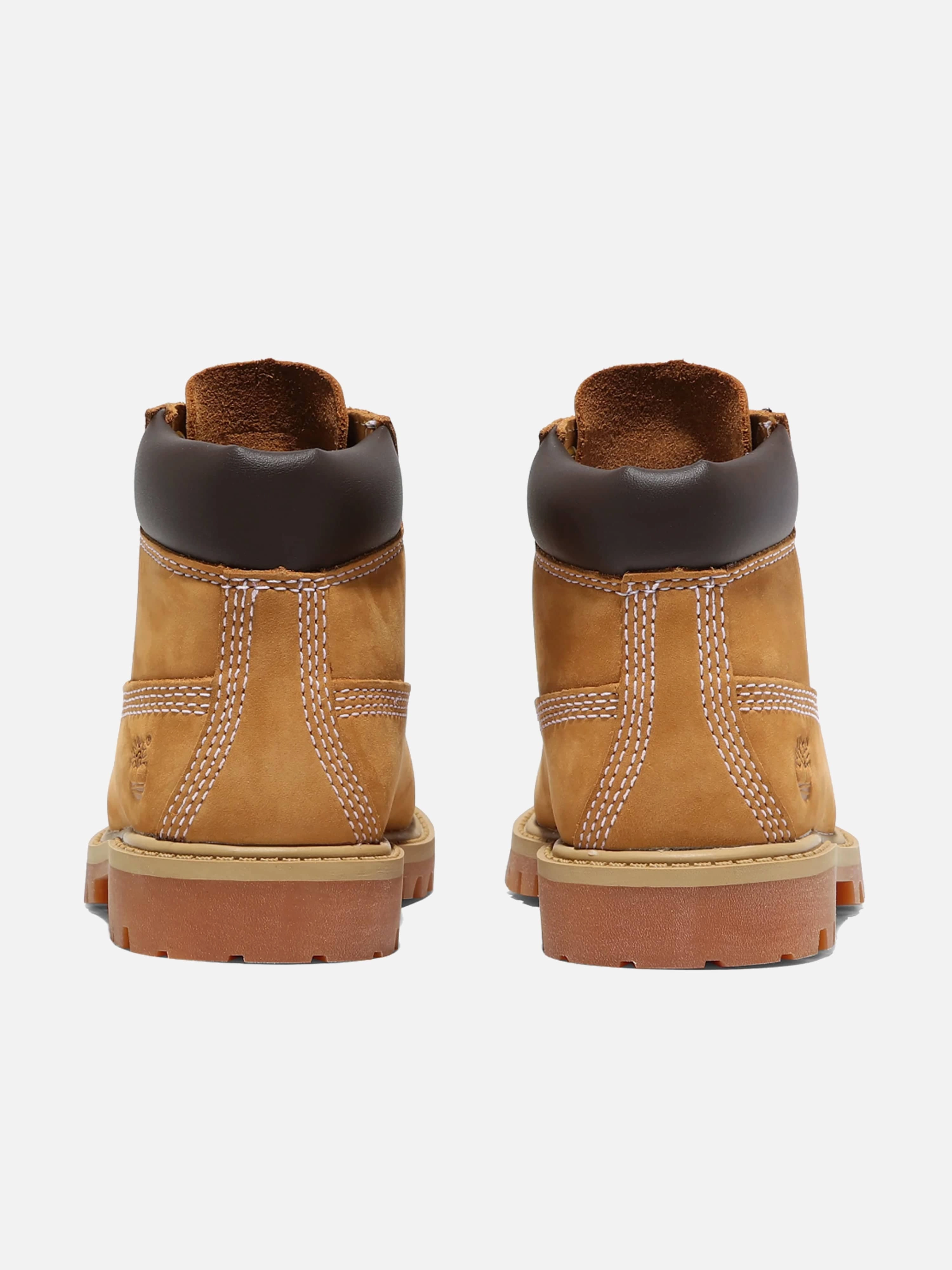 Timberland Kids 6 inch Lace-Up Waterproof Boots in Beige