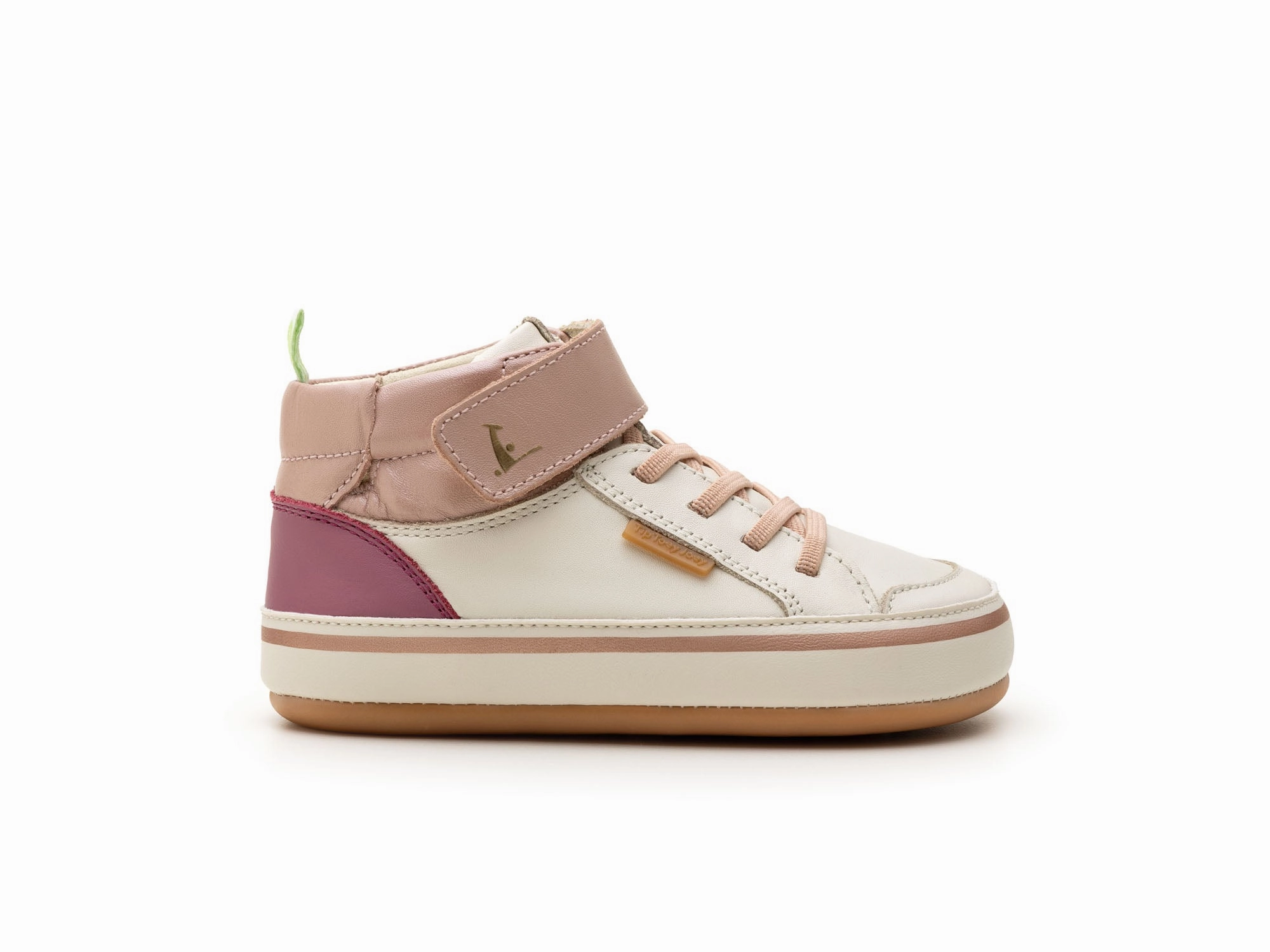 Tip Toey Joey Boy's And Girl's Alley Casual Shoes - Tapioca / Pink Dream