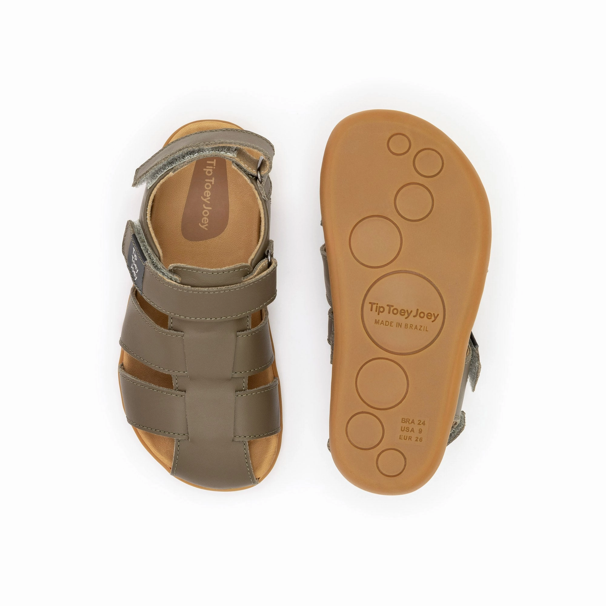 Tip Toey Joey Boy's and Girl's Sand Sandals - Mineral Green