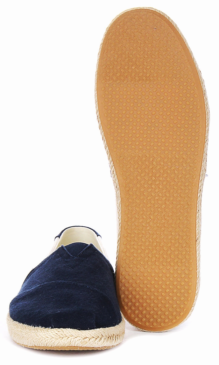 Toms Alpargata Rope In Navy Blue For Women
