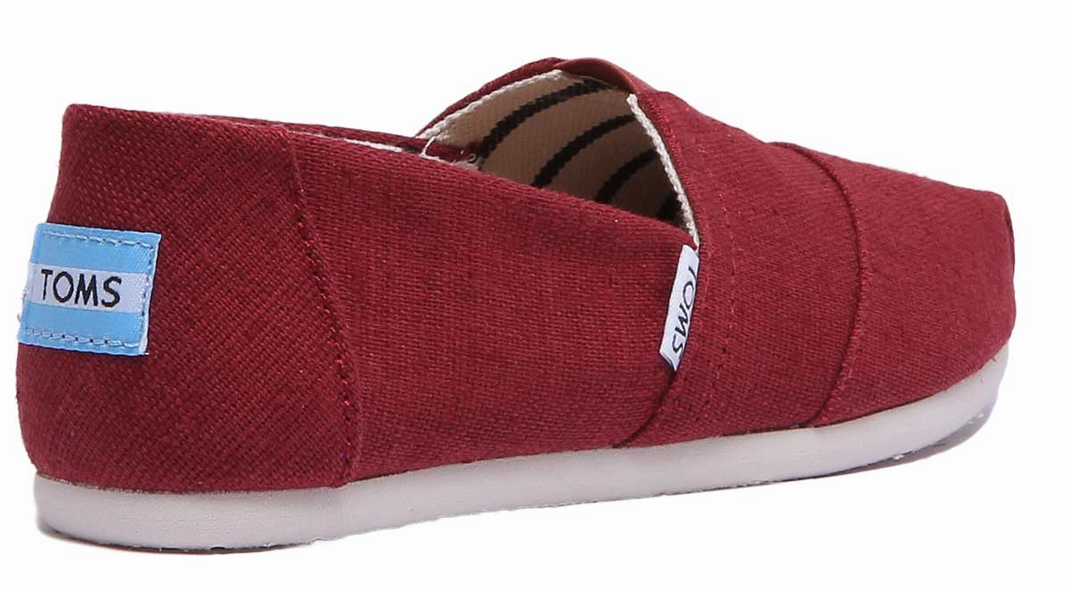 Toms Classic Canvas In Cherry