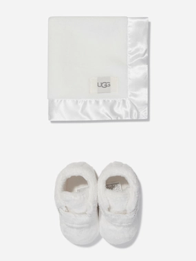 UGG Baby Bixbee And Lovey Gift Set in Ivory
