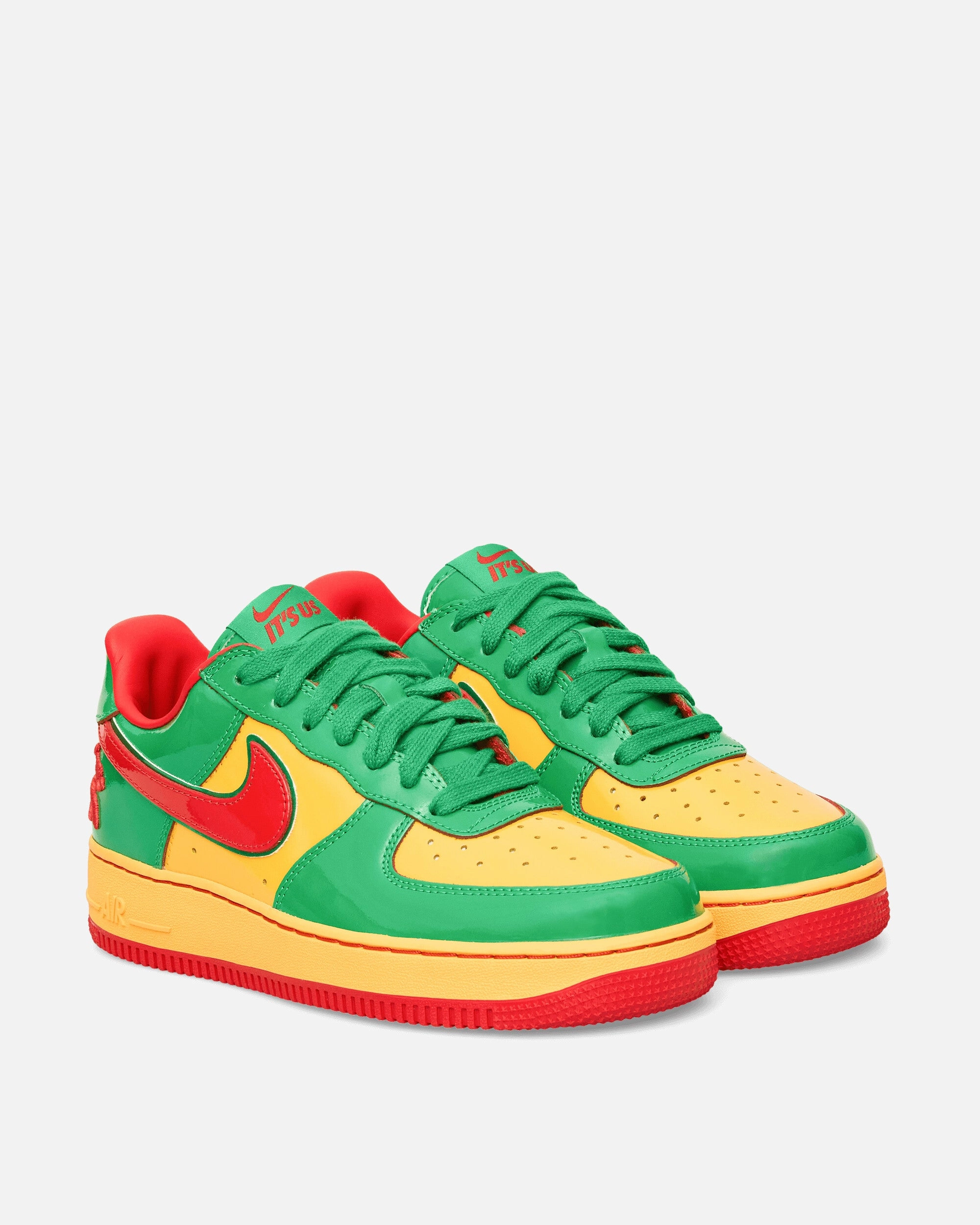 Us Force 1 Sneakers Lucky Green / Mystic Red