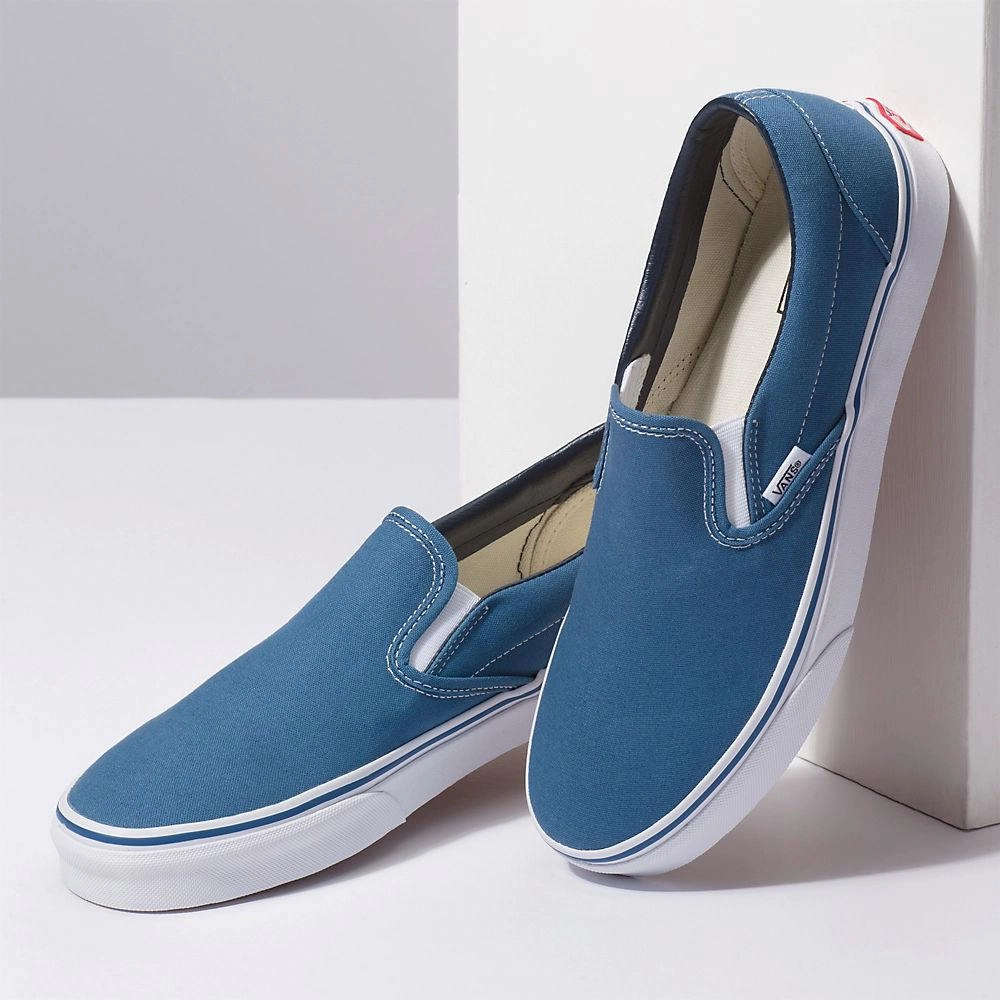 Vans Unisex Classic Slip On Navy Canvas