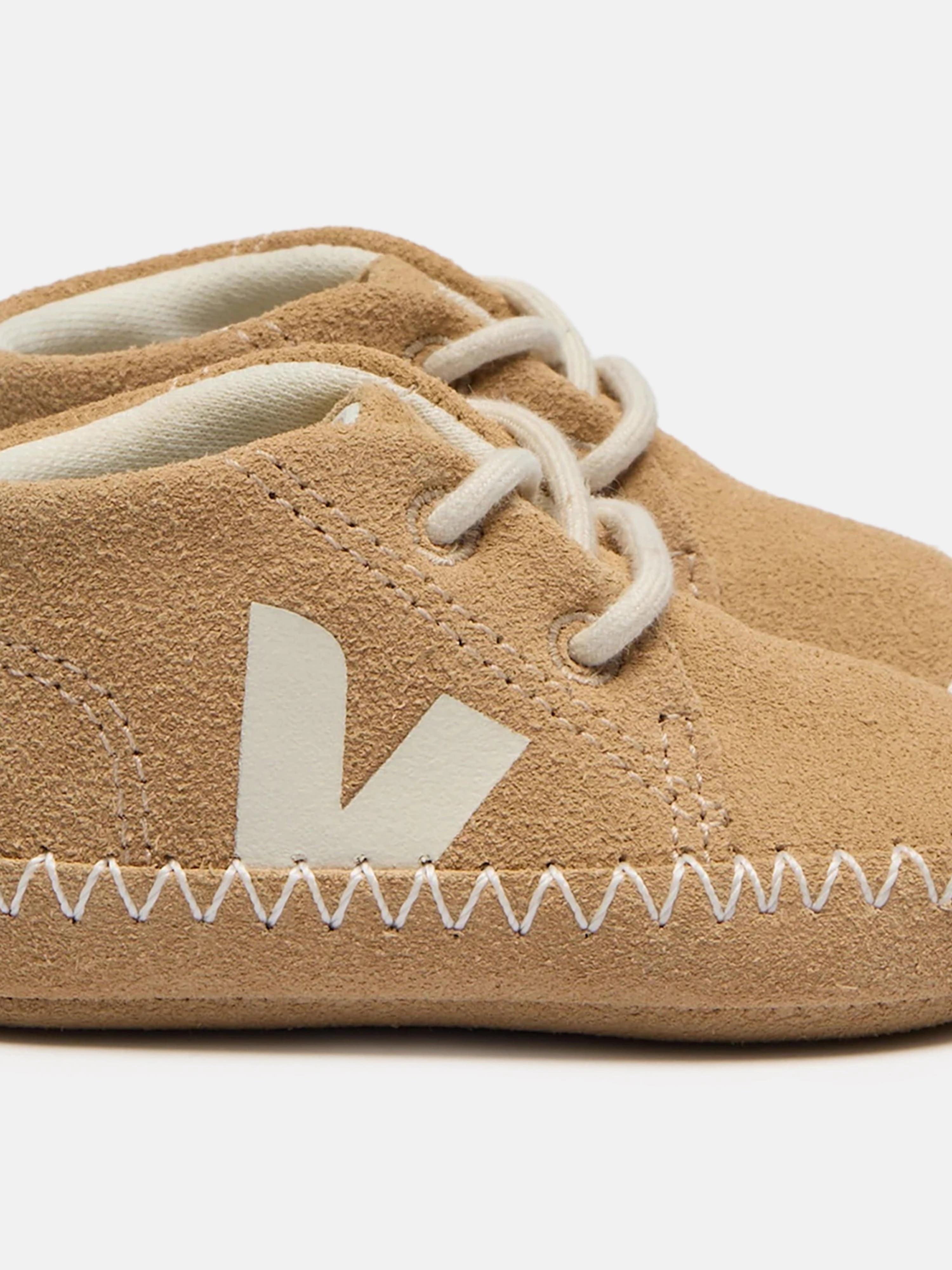 Veja Baby Suede Light ZZ Pierre Trainers in Beige