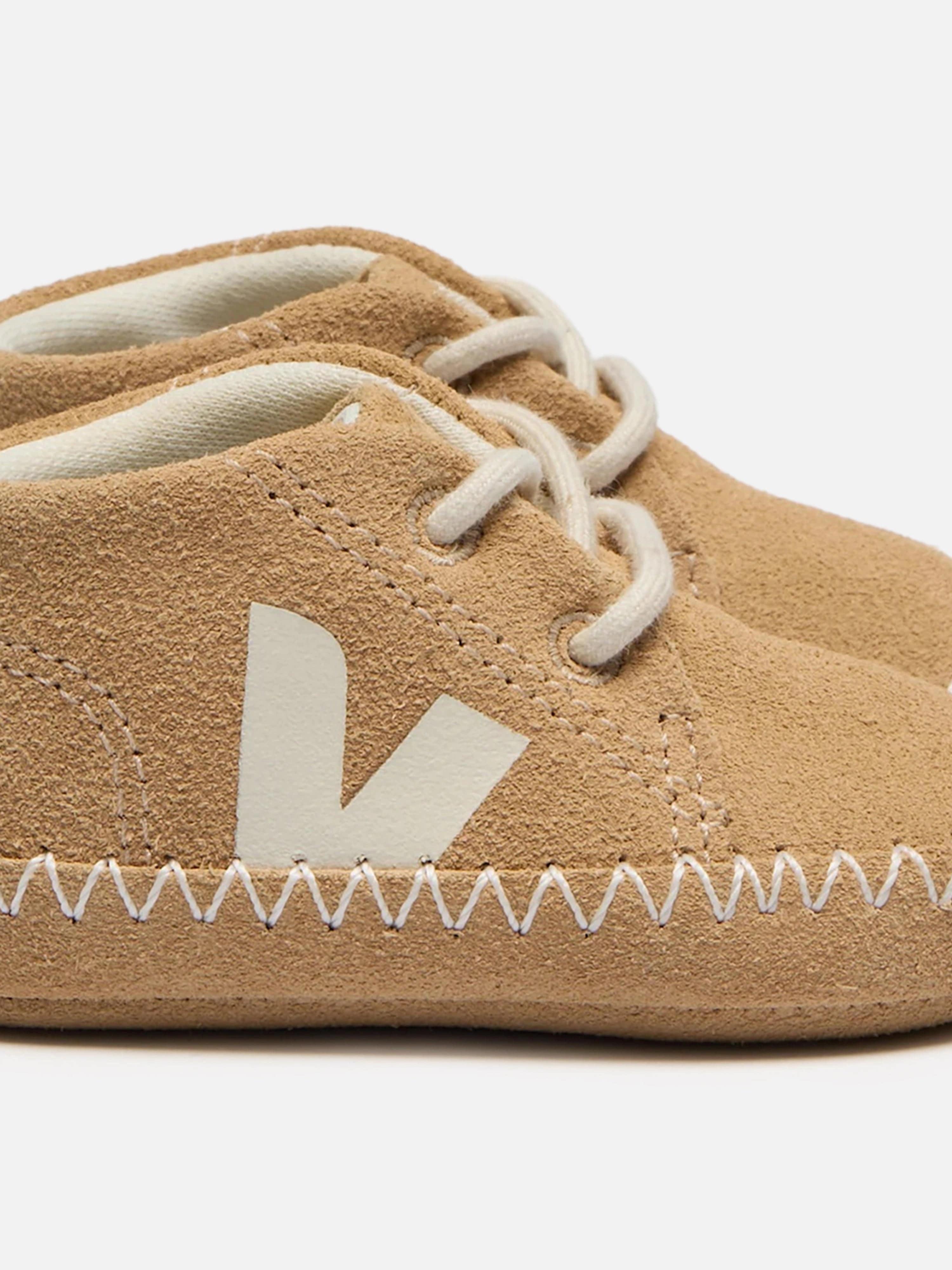 Veja Baby Suede Light ZZ Pierre Trainers in Beige