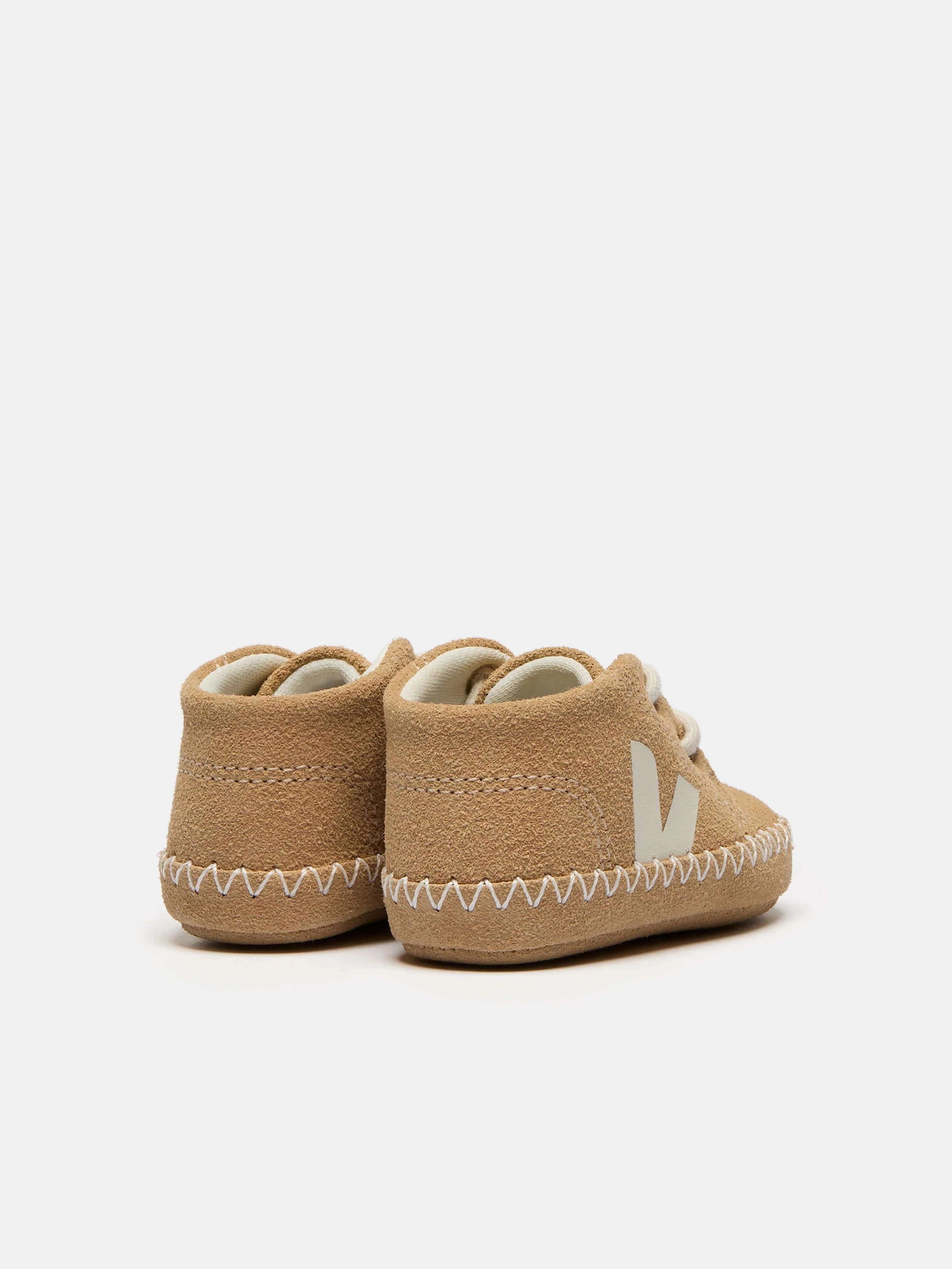 Veja Baby Suede Light ZZ Pierre Trainers in Beige