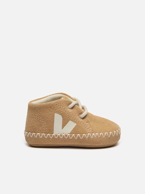 Veja Baby Suede Light ZZ Pierre Trainers in Beige