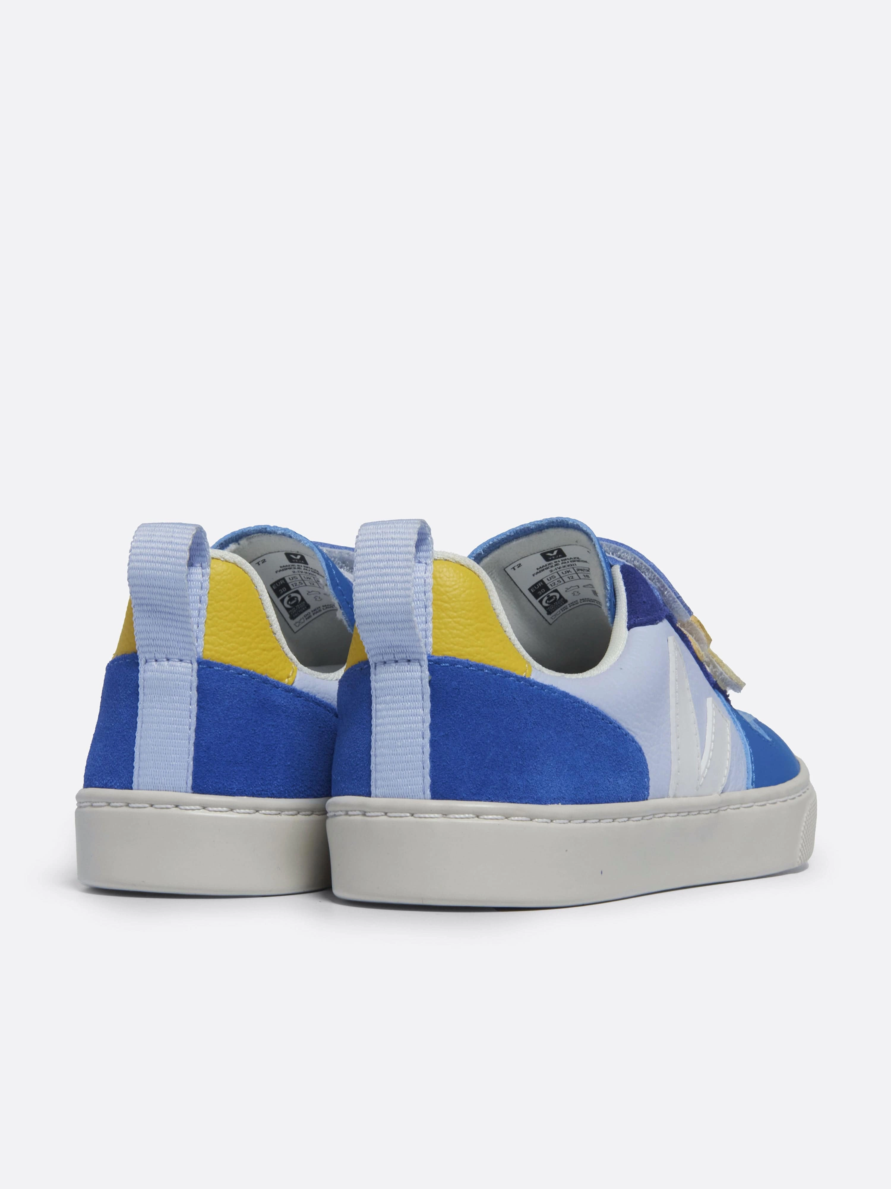 Veja Boys V-10 ChromeFree Leather Trainers in Multicolour