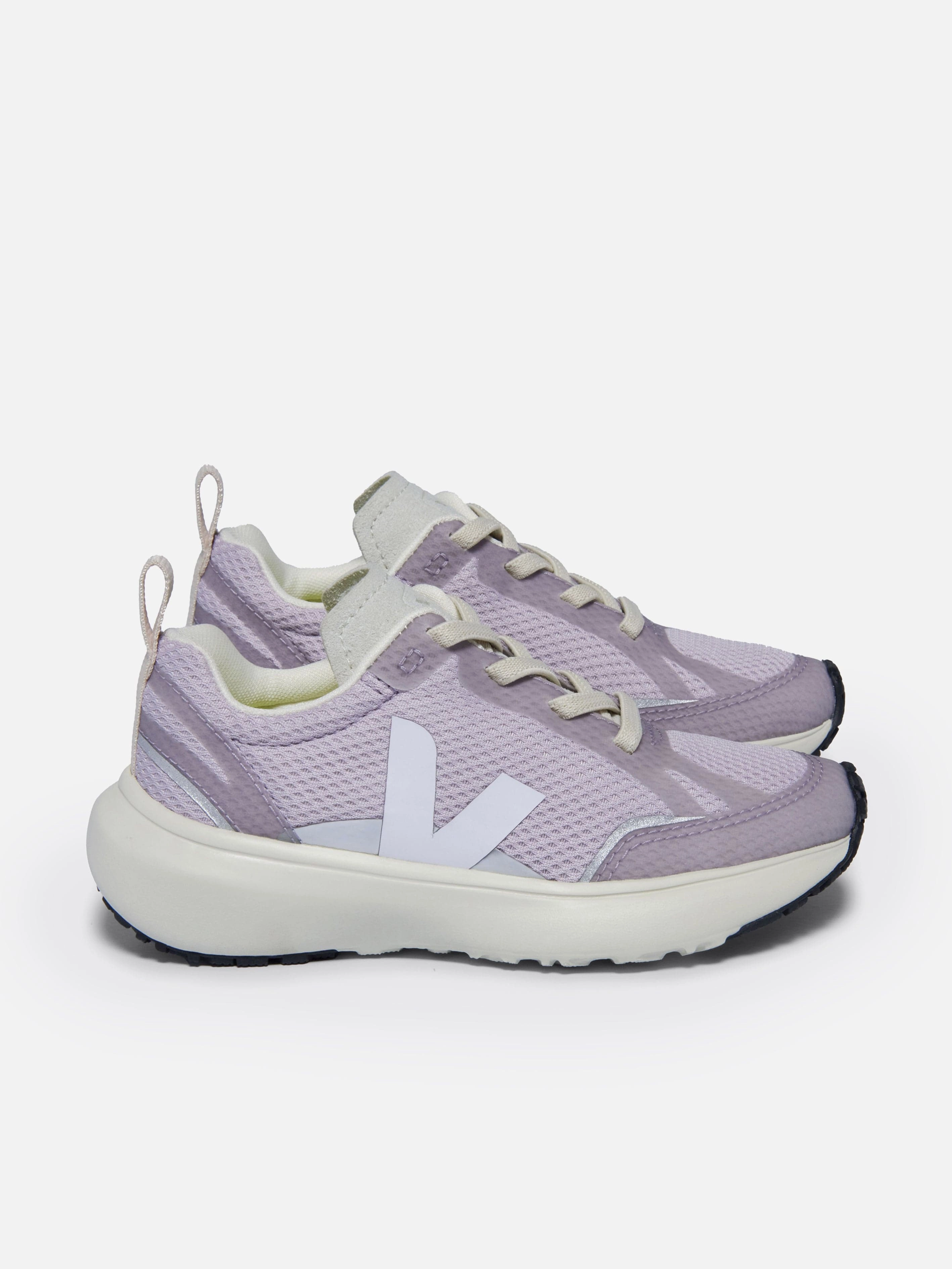 Veja Girls Canary Alveomesh Trainers in Purple