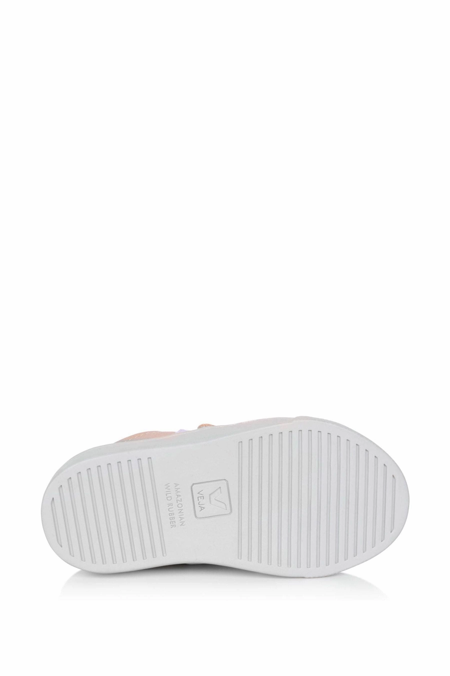 Veja Girls Small Esplar Velcro Trainers in Gold