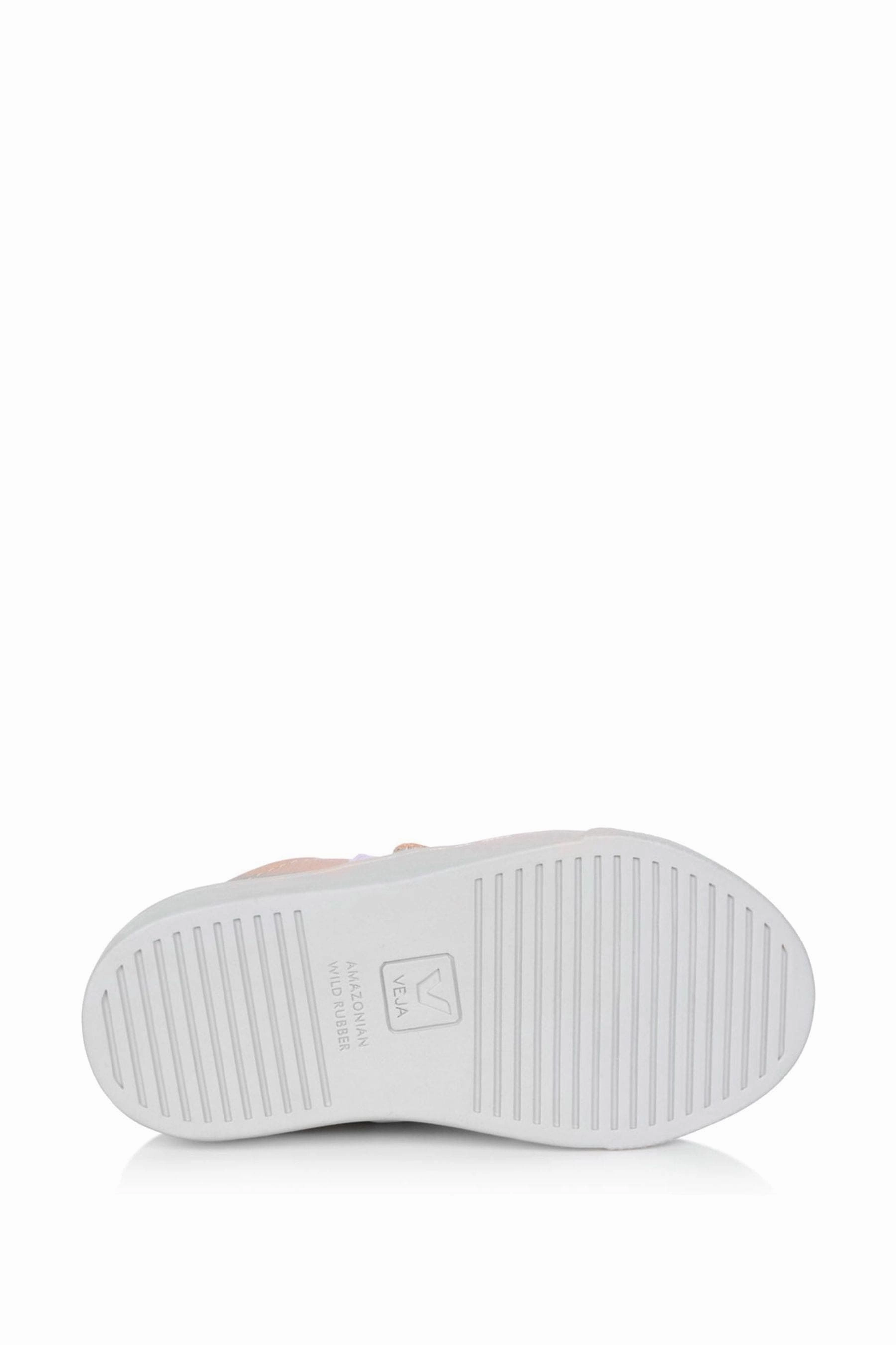 Veja Girls Small Esplar Velcro Trainers in Gold