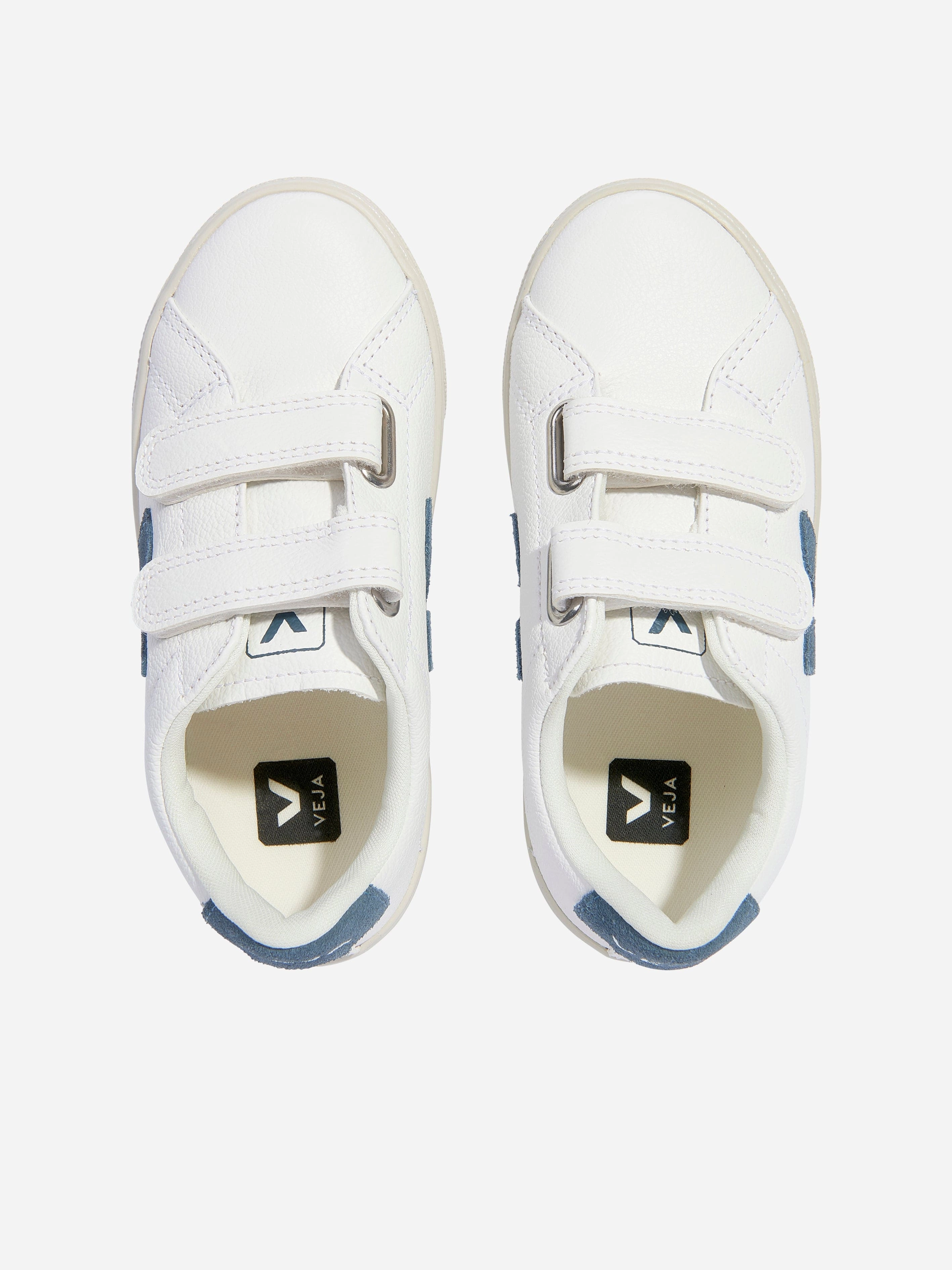 Veja Kids ChromeFree Leather Esplar Trainers in White