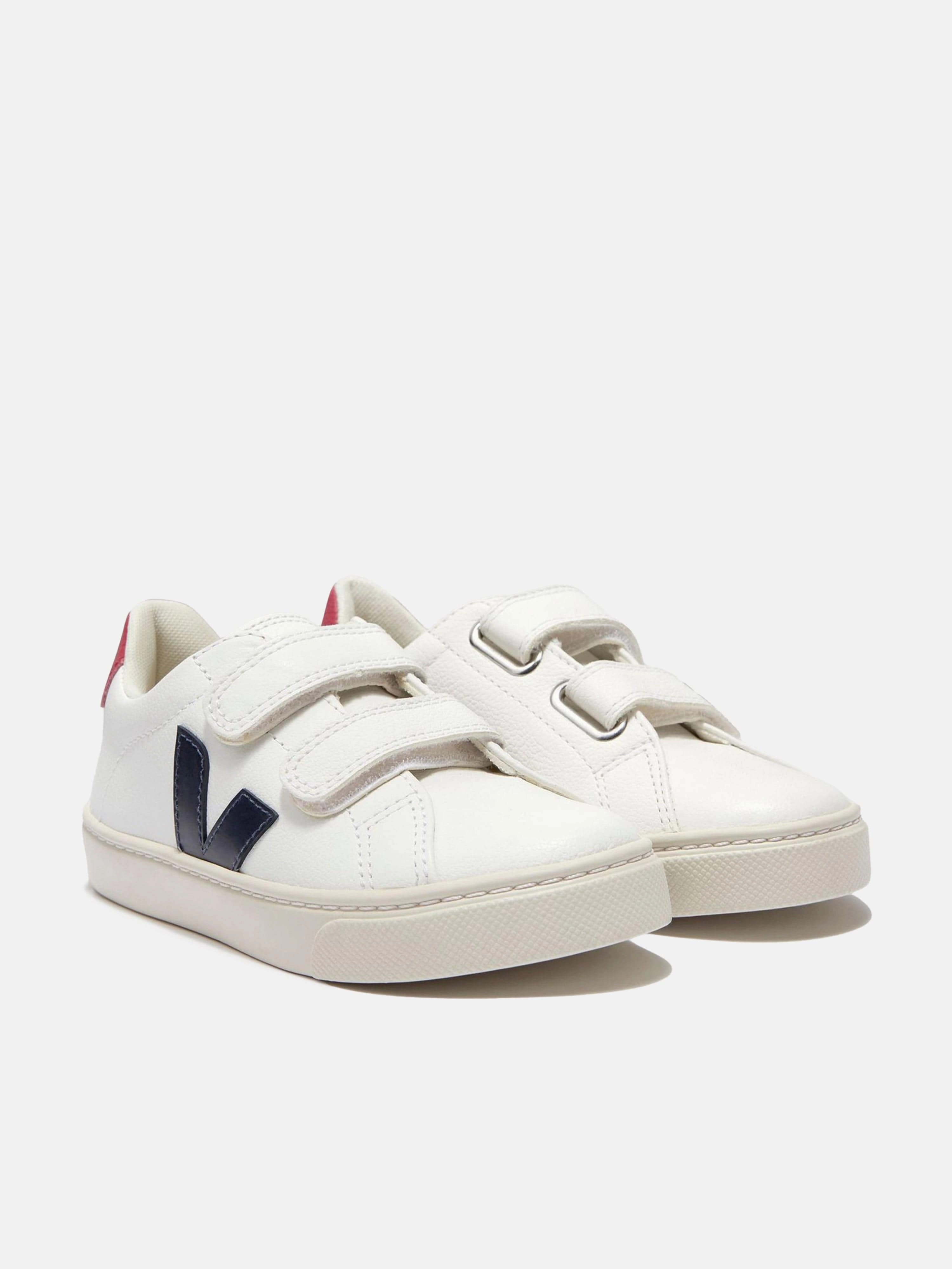 Veja Kids ChromeFree Leather Esplar Trainers in White