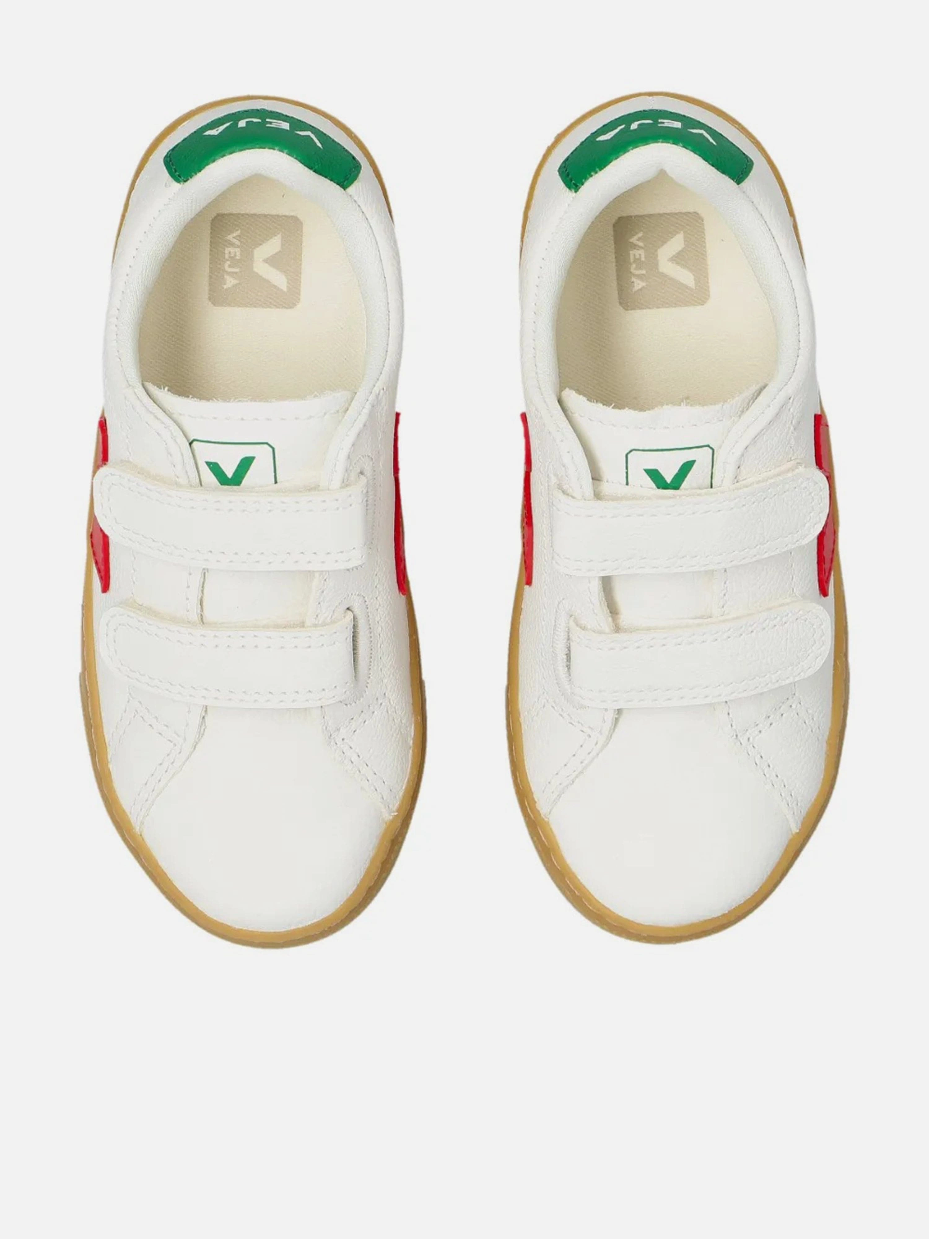 Veja Kids Chromefree Leather Small Esplar Traners in White
