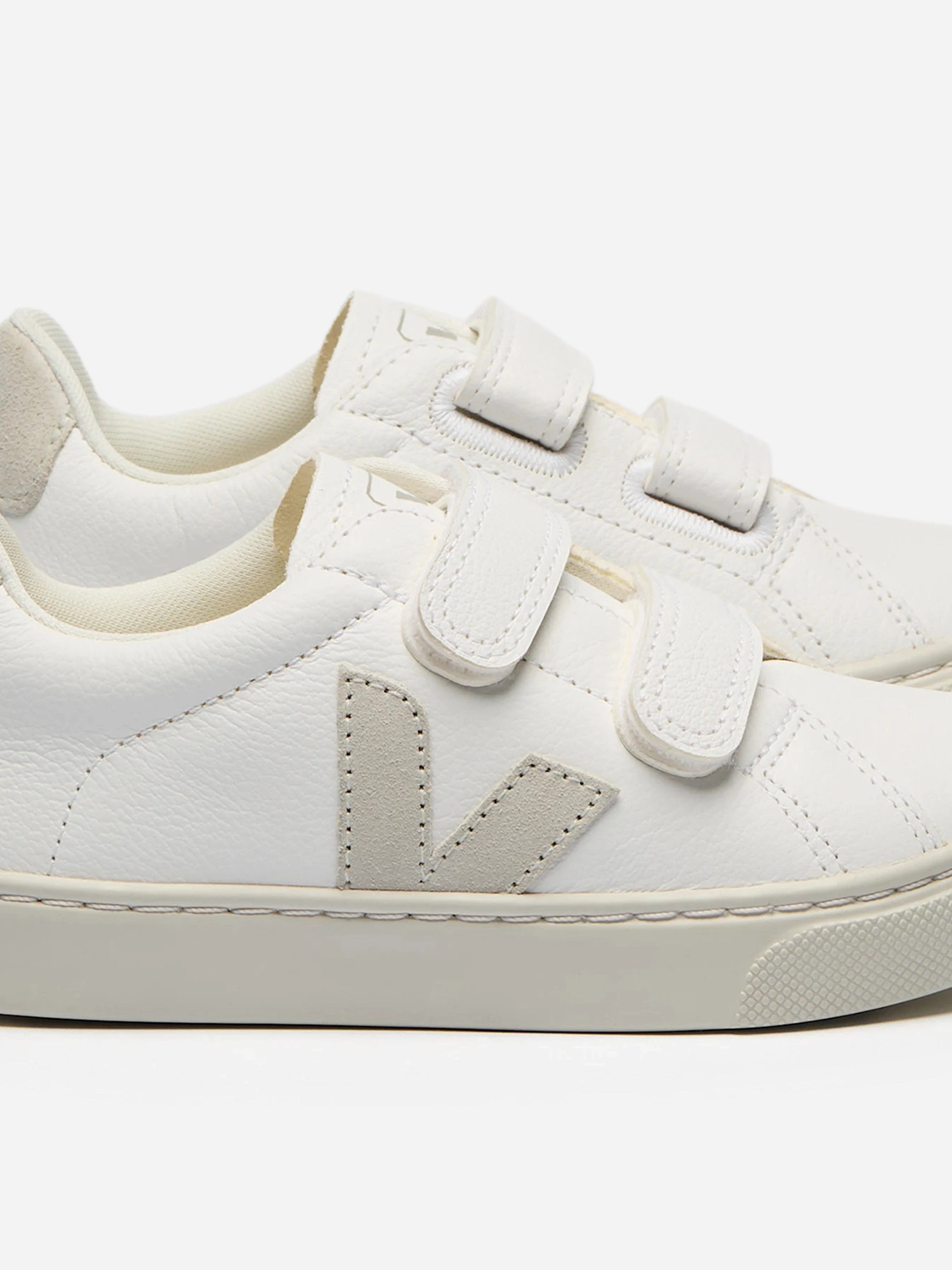 Veja Kids Chromefree Leather Small Esplar Traners in White