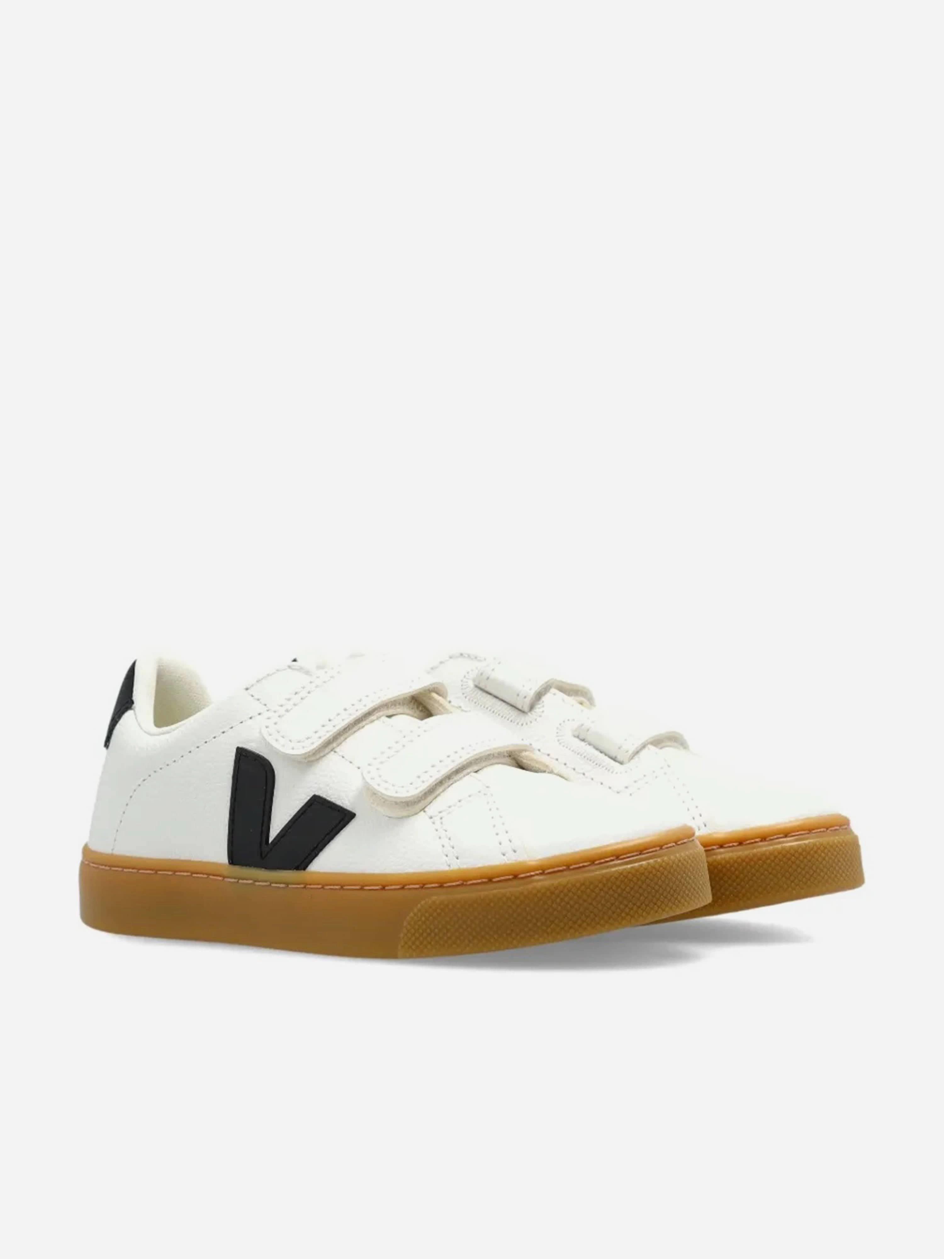 Veja Kids Chromefree Leather Small Esplar Traners in White