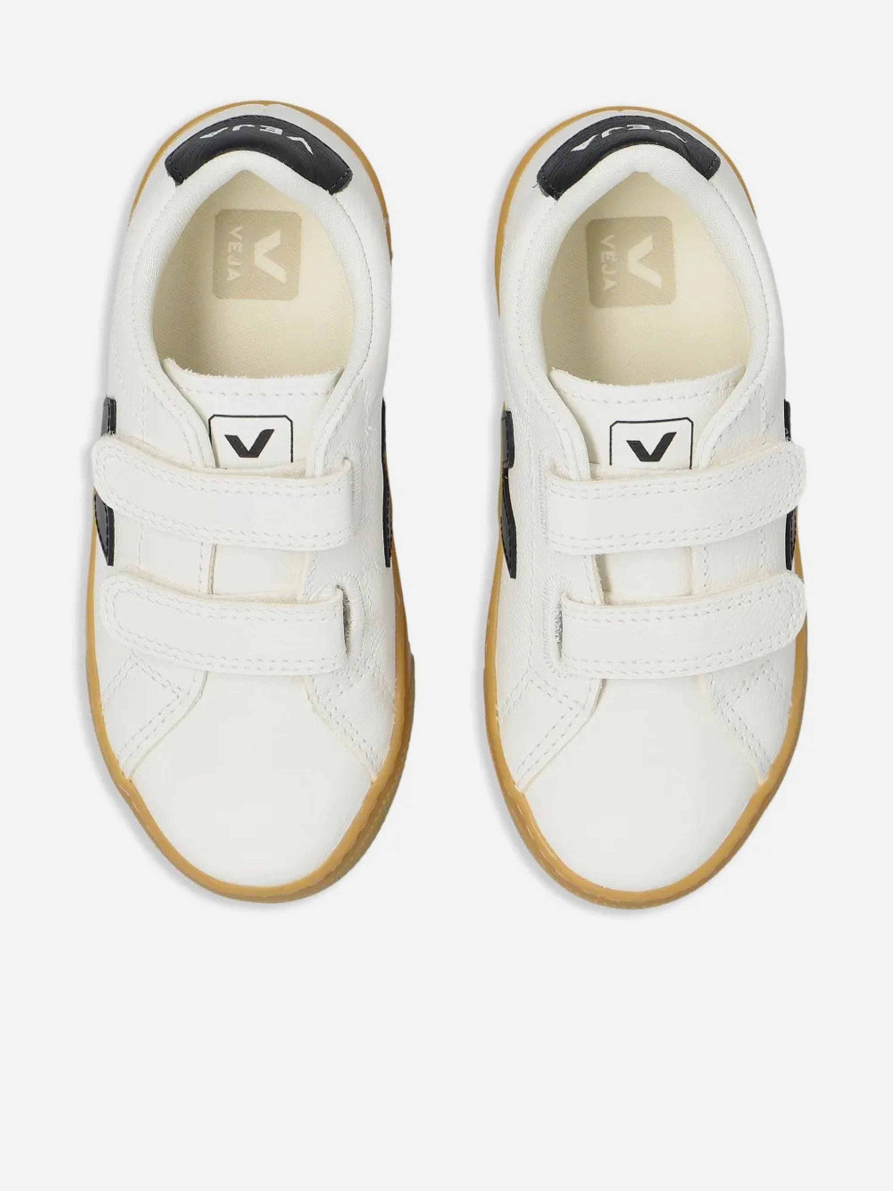 Veja Kids Chromefree Leather Small Esplar Traners in White