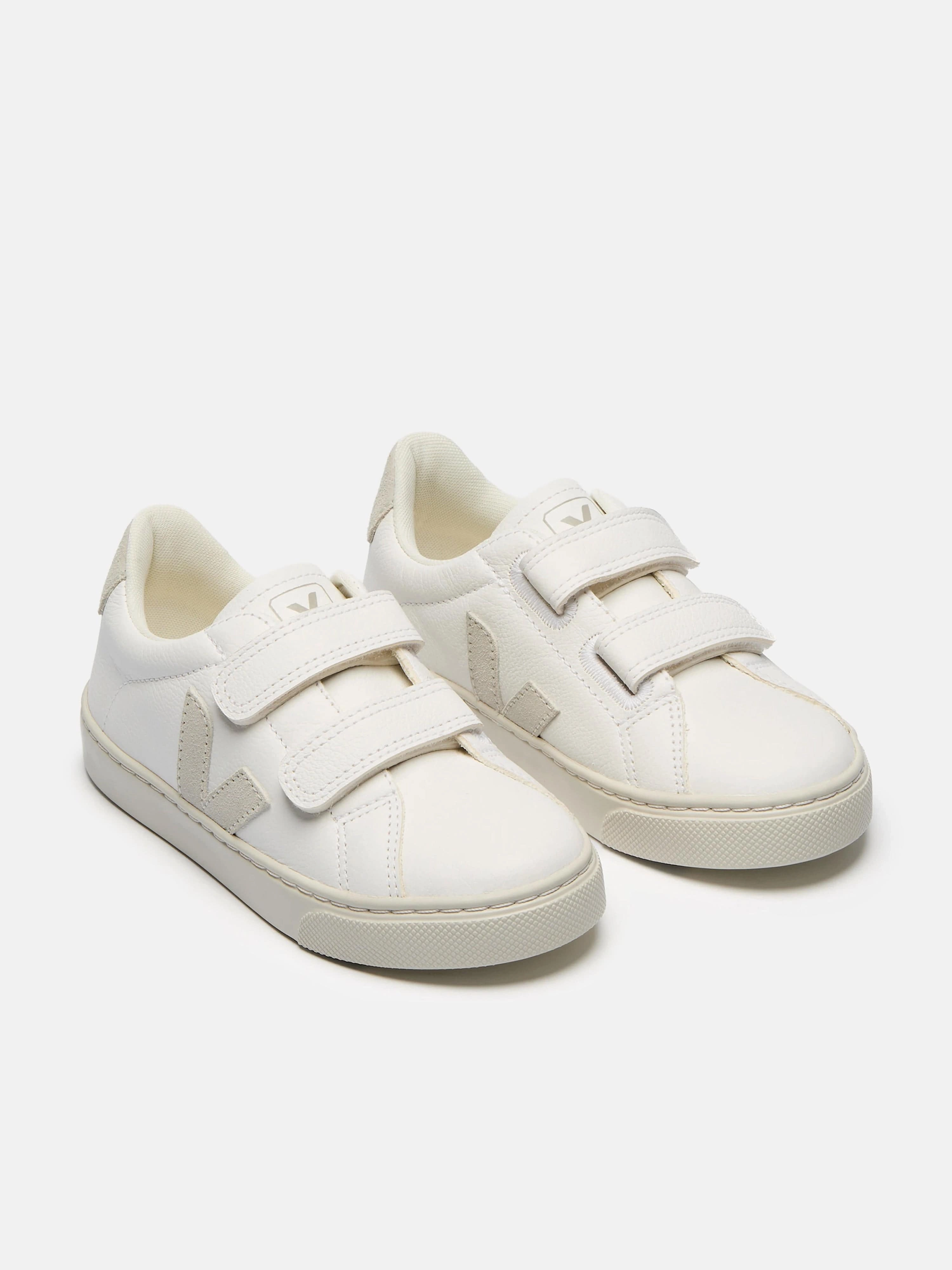 Veja Kids Chromefree Leather Small Esplar Traners in White