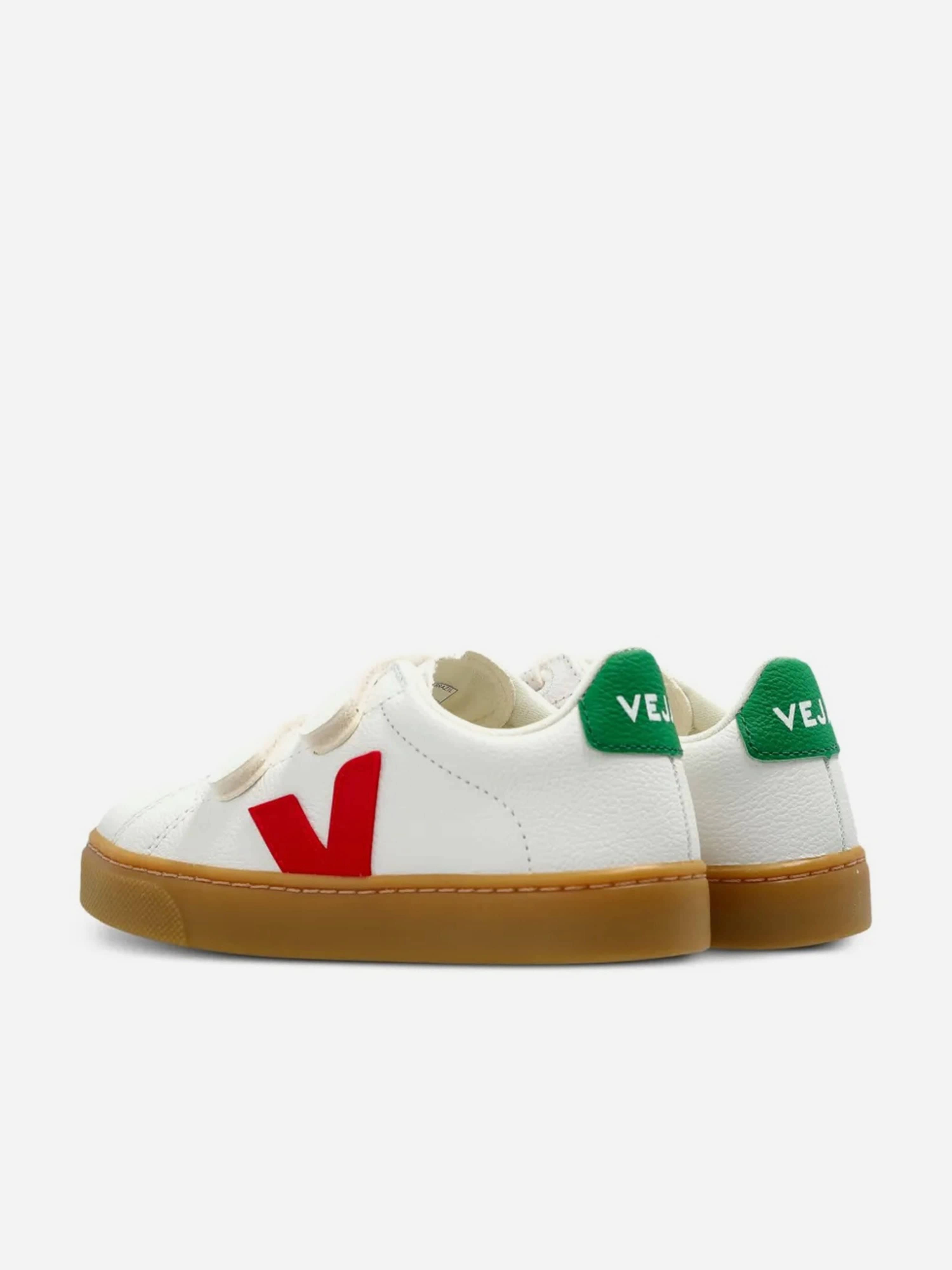 Veja Kids Chromefree Leather Small Esplar Traners in White