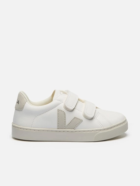 Veja Kids Chromefree Leather Small Esplar Traners in White