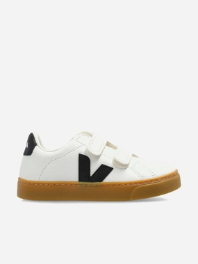 Veja Kids Chromefree Leather Small Esplar Traners in White